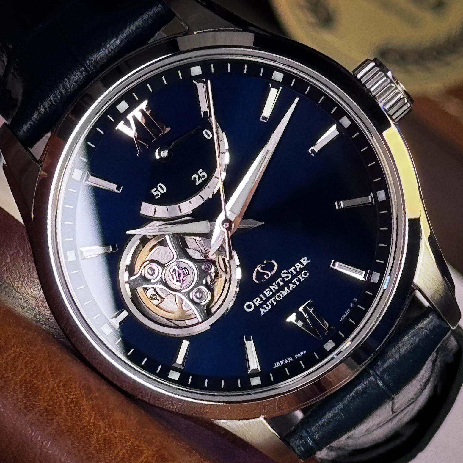 Orient Star RE-AT0006L00B Mecânico 39mm Safira 50h 100M