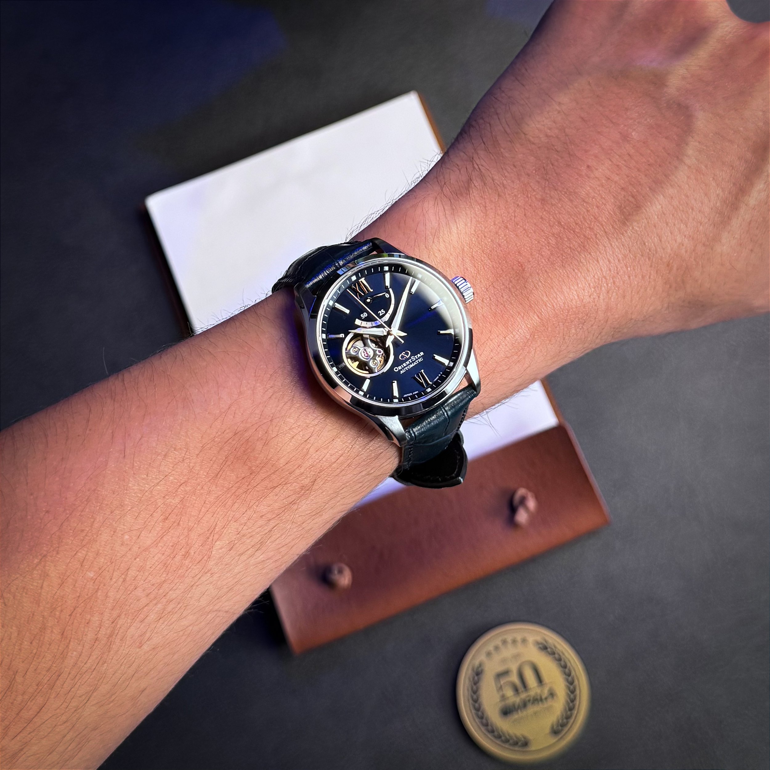 Orient Star RE-AT0006L00B Mecânico 39mm Safira 50h 100M