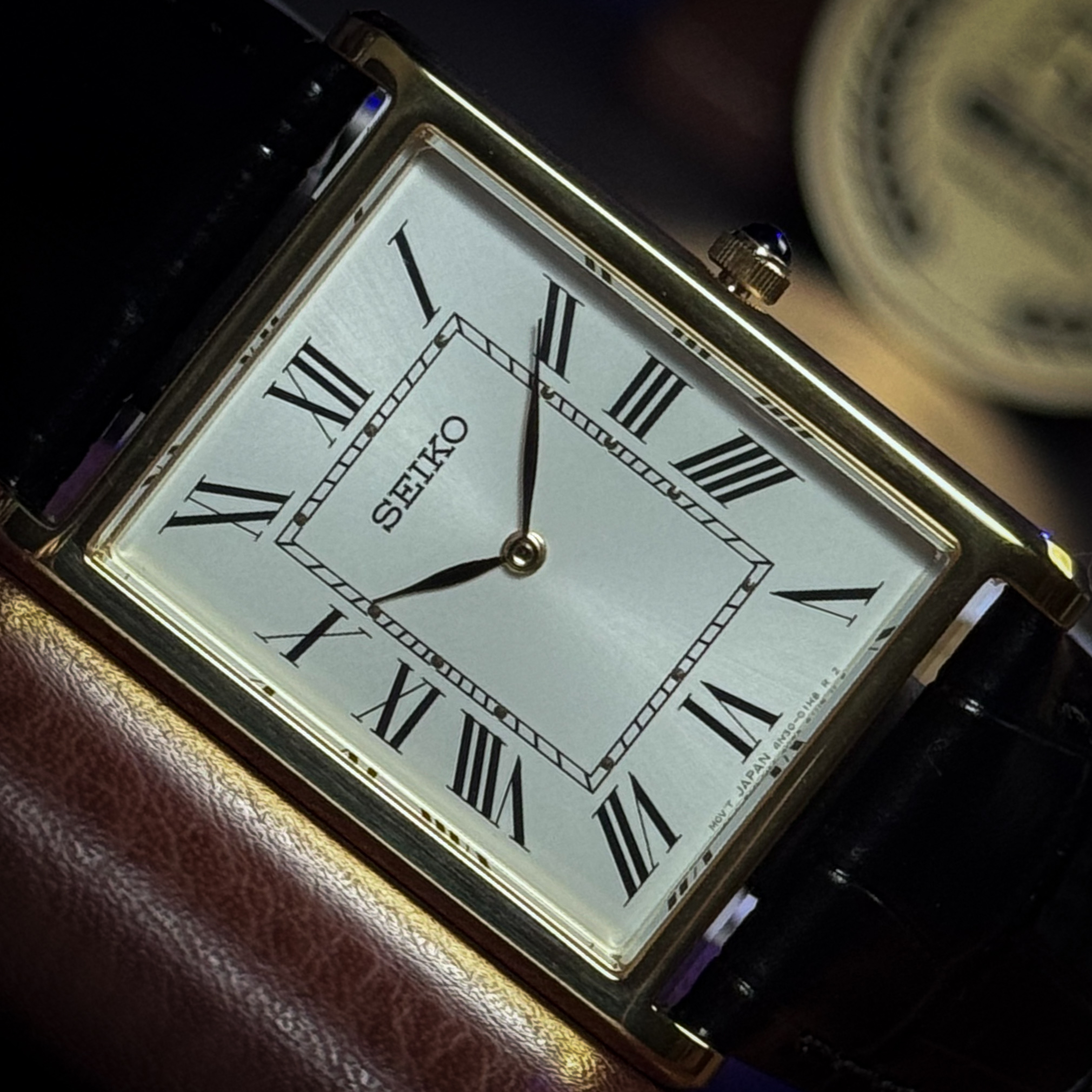 Relógio Seiko Tank SWR104 Quartzo Clássico - Relojoaria Impala
