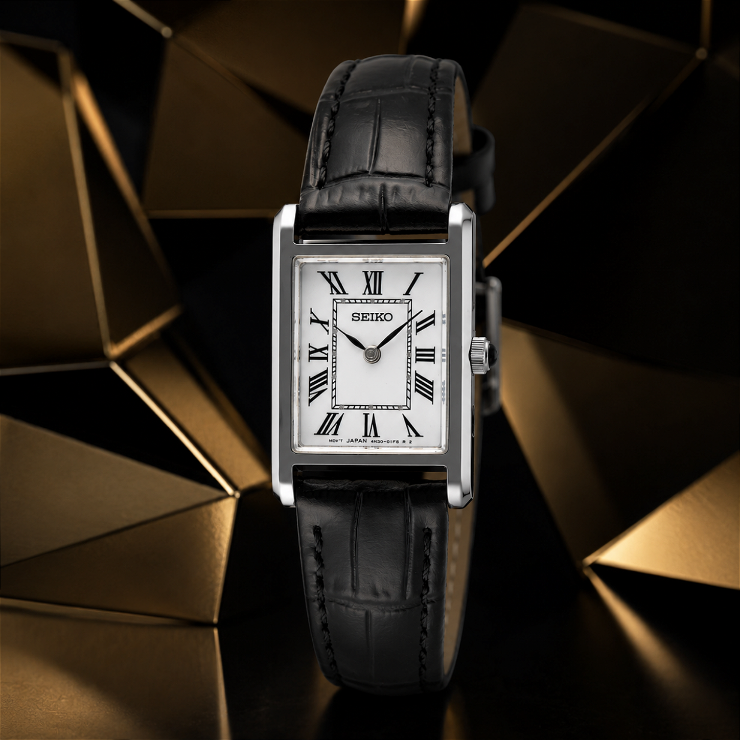 Relógio Seiko Tank Feminino SWR107 Relógio Elegante Quartzo