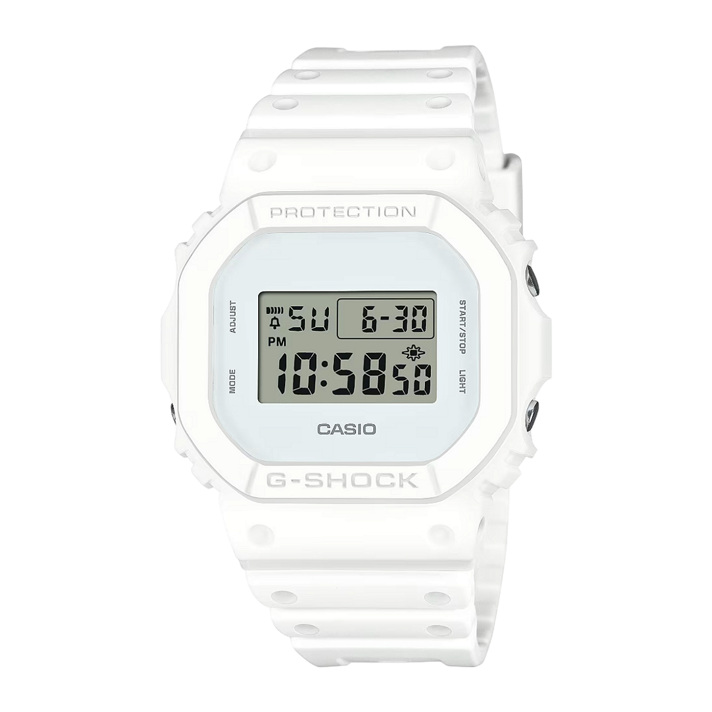 Casio G-SHOCK DW-5600WW-7DR Branco Resistente 200M - Relojoaria