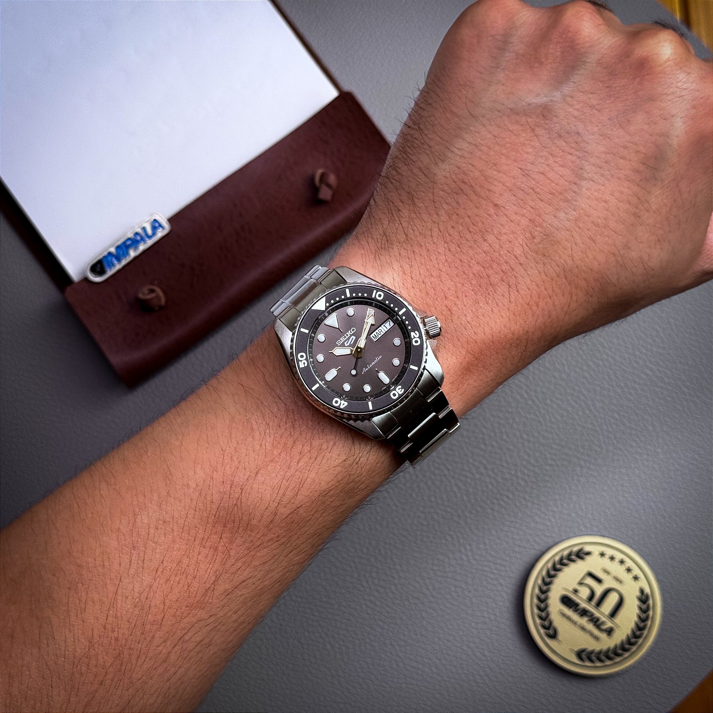 Seiko 5 Sports SRPL79 Street Stonewash – Automático 38mm