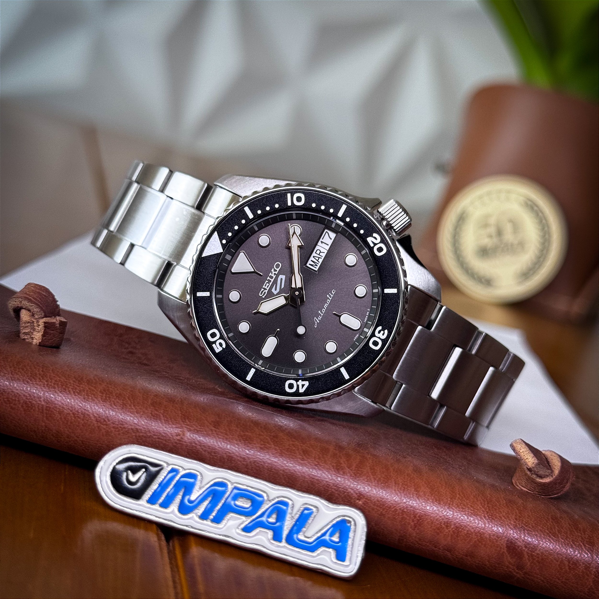 Seiko 5 Sports SRPL79 Street Stonewash – Automático 38mm