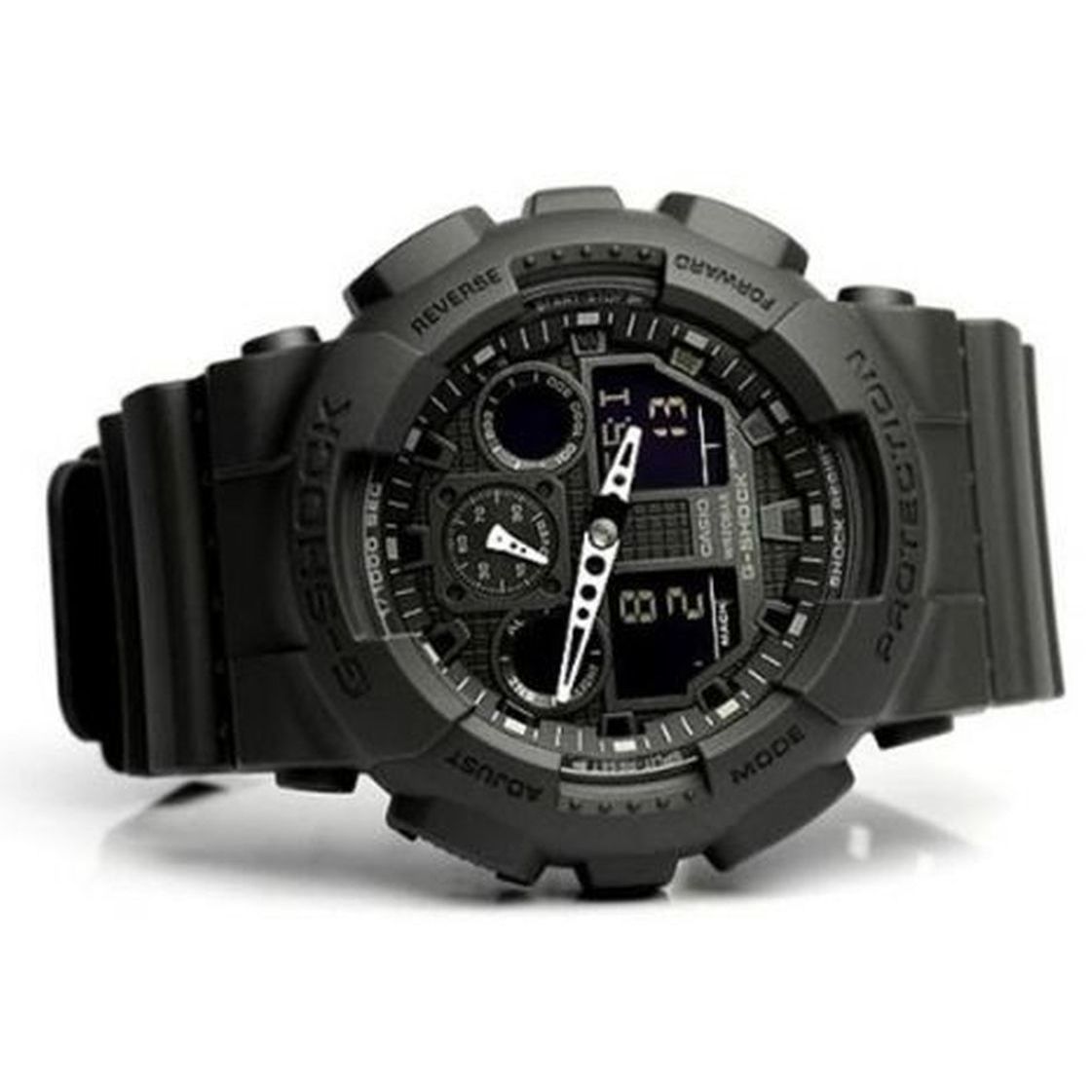 G-SHOCK GA-100-1A1DR – Cronógrafo 1/1000s, 200m e design urbano