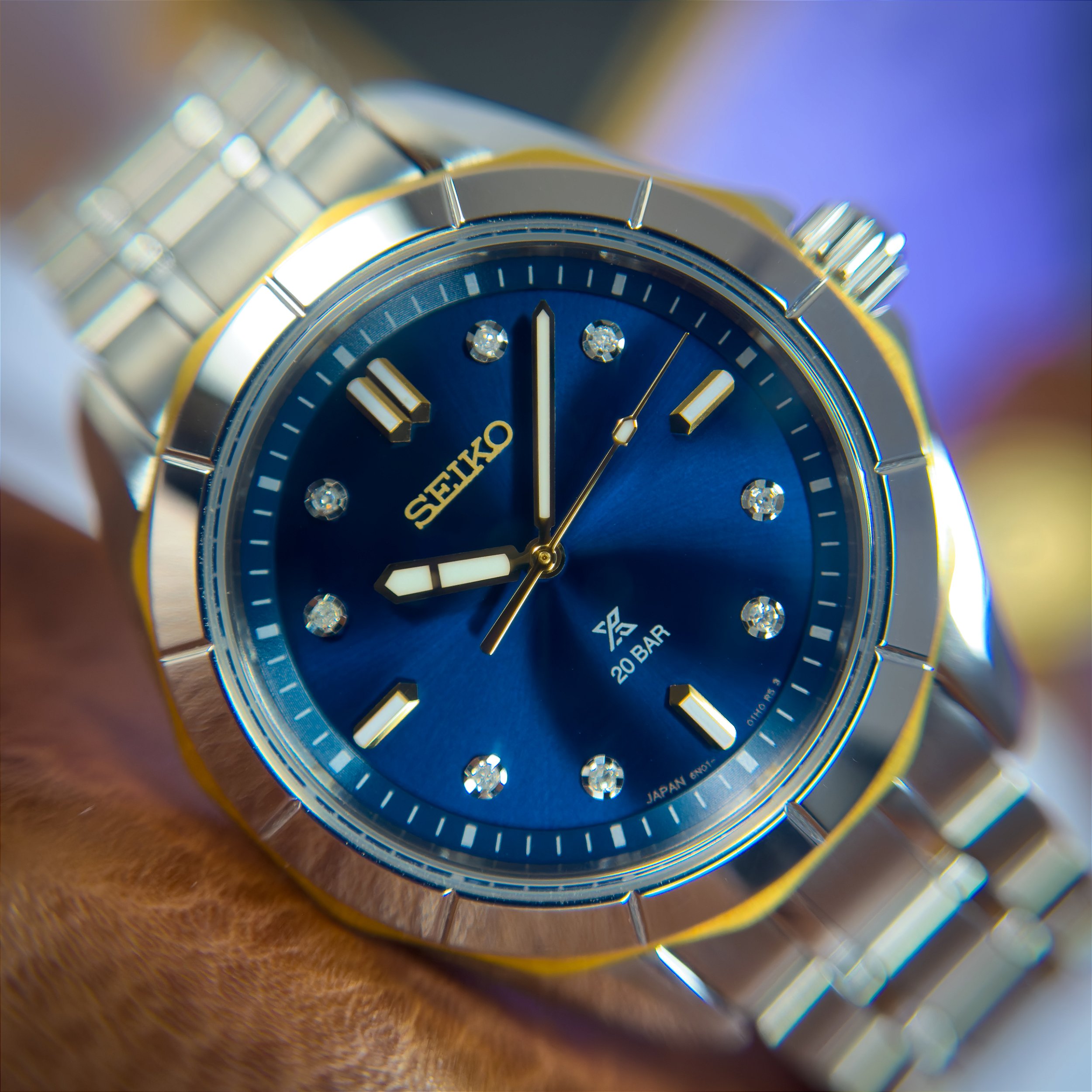 Relógio Seiko Prospex Feminino Marine Sports Diamond SUR620