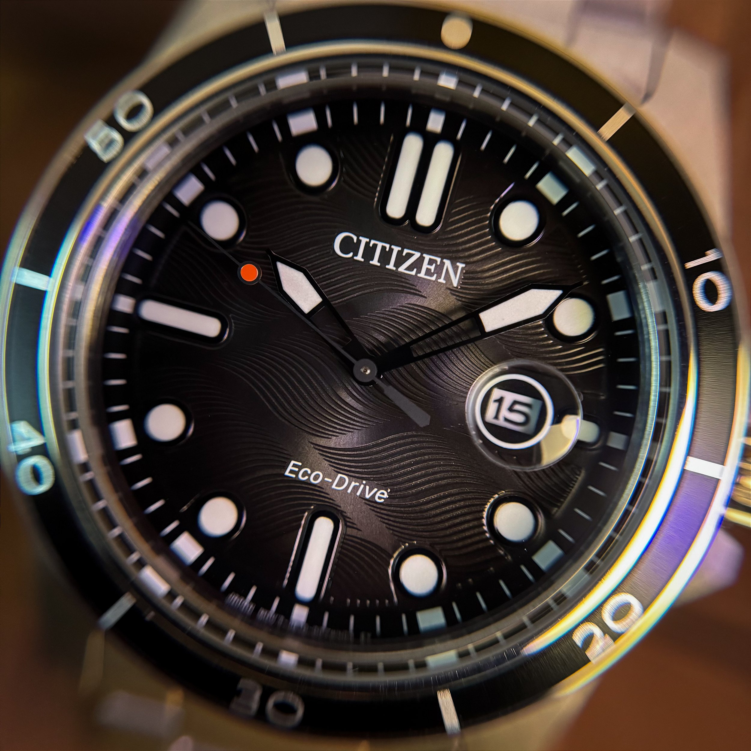 Citizen AW1816-89E – Eco-Drive 41,5 mm Aço Preto 100 m