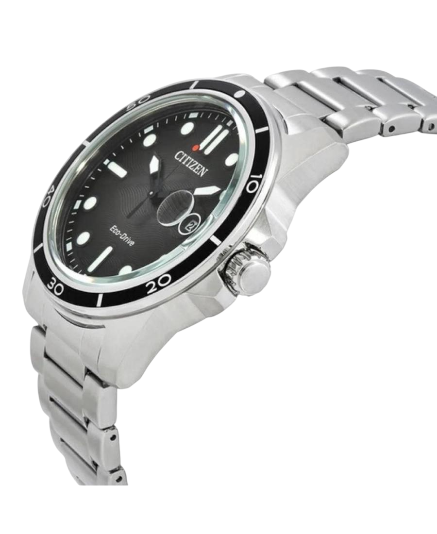 Citizen AW1816-89E – Eco-Drive 41,5 mm Aço Preto 100 m