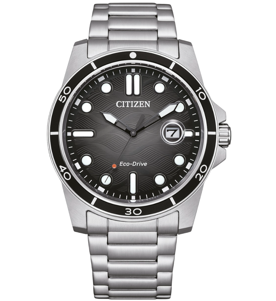 Citizen AW1816-89E – Eco-Drive 41,5 mm Aço Preto 100 m