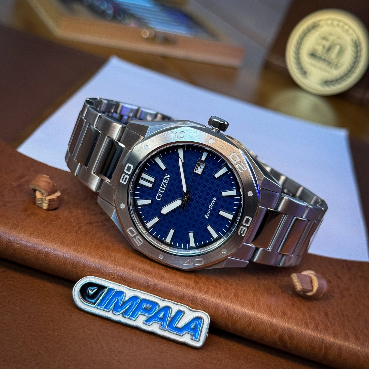Citizen BM7630-80L – Eco-Drive 41mm Azul 100m - Relojoaria Impala