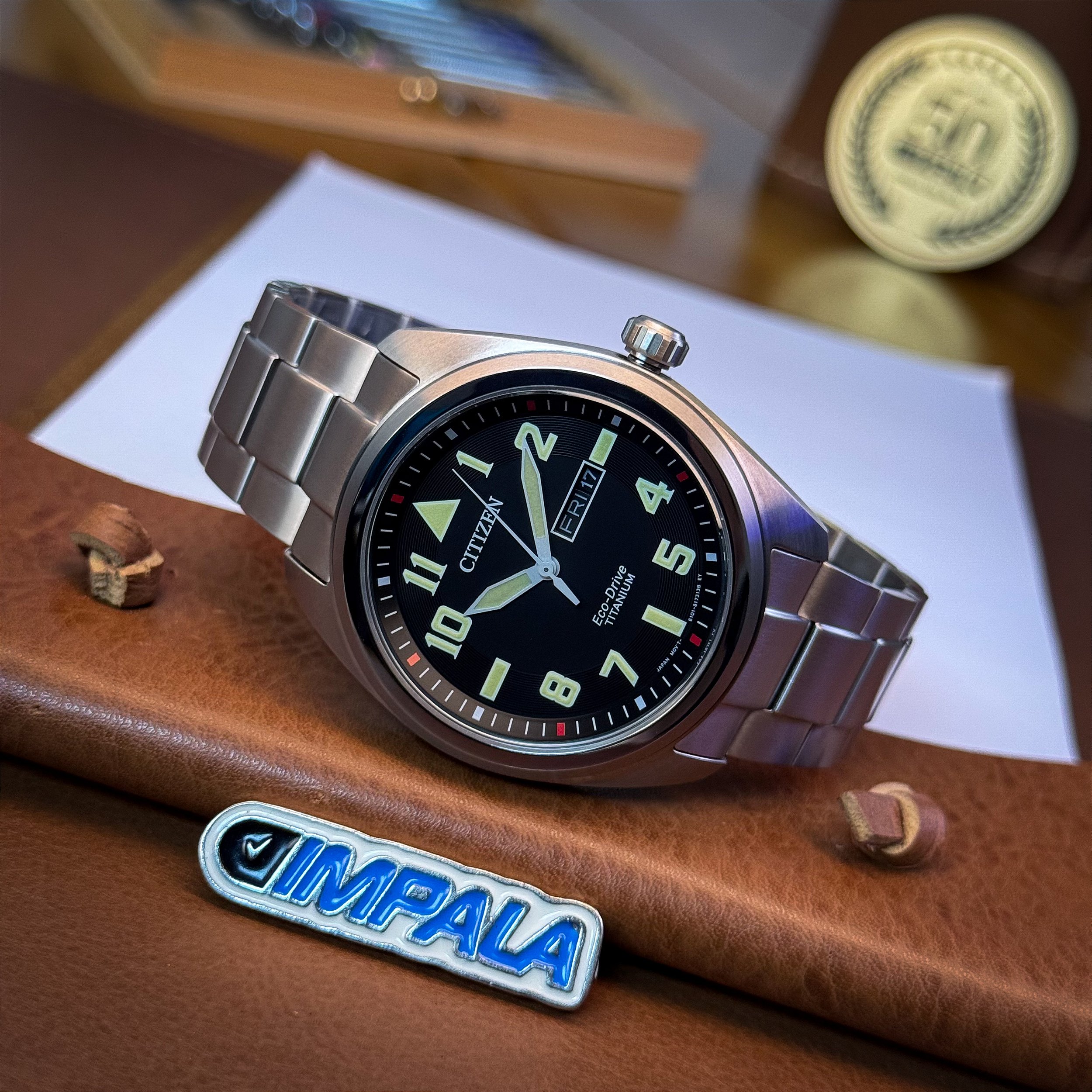 Citizen BM8560-53E – Eco-Drive Super Titanium 42mm Safira 100m