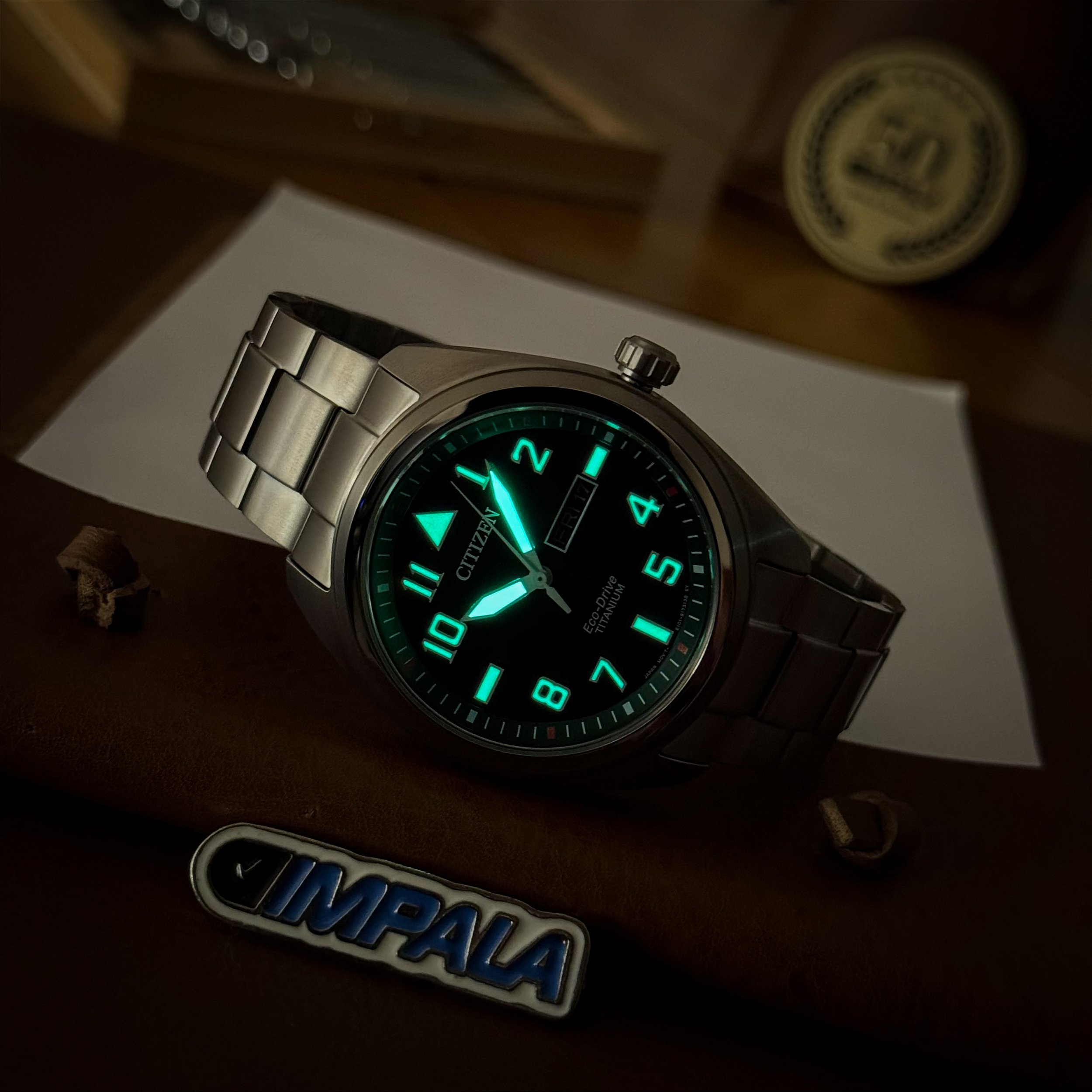 Citizen BM8560-53E – Eco-Drive Super Titanium 42mm Safira 100m
