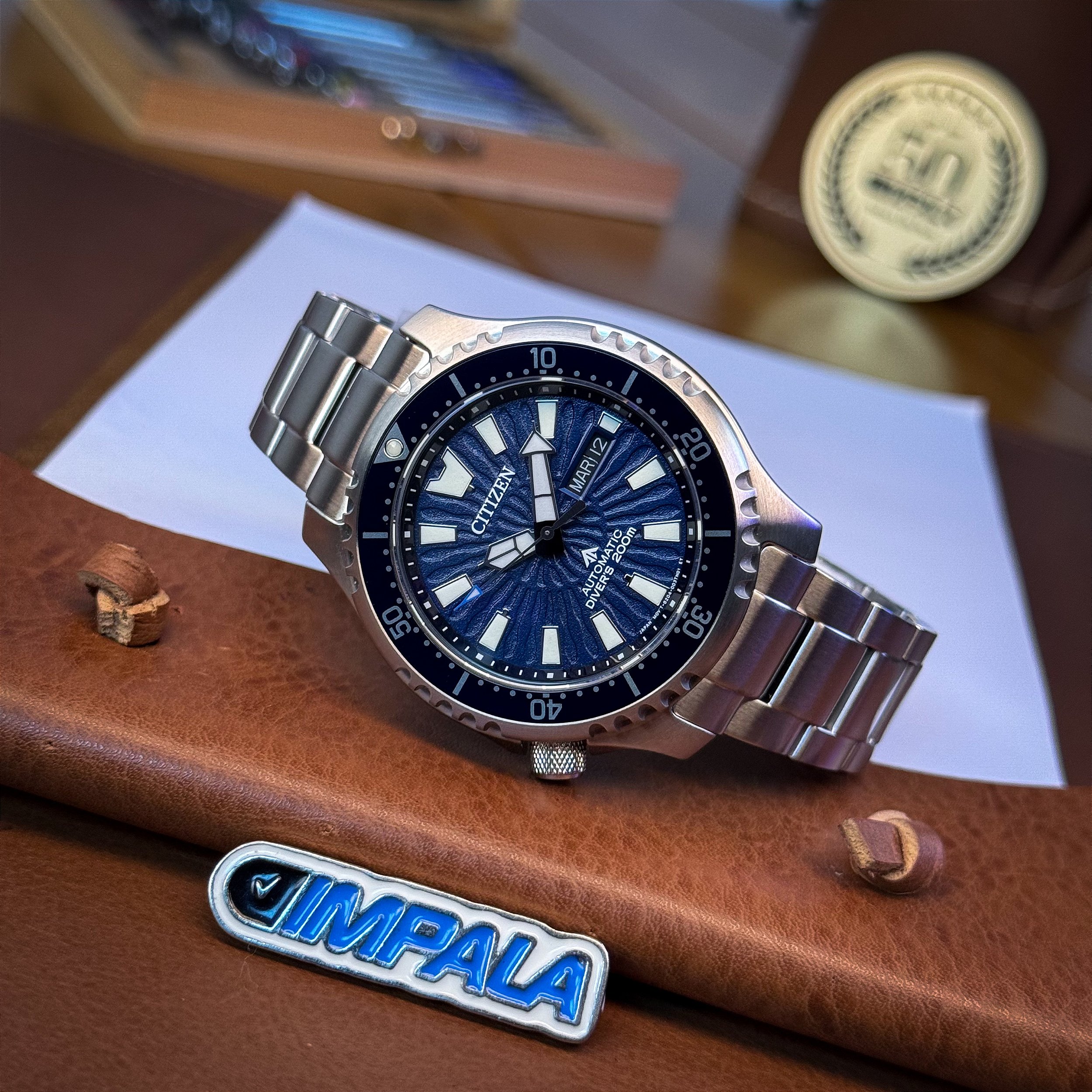 【owl classic】 freja ~ Nruc Edition ~ Citizen Promaster Fugu NY0136-52L – Clássico de mergulho