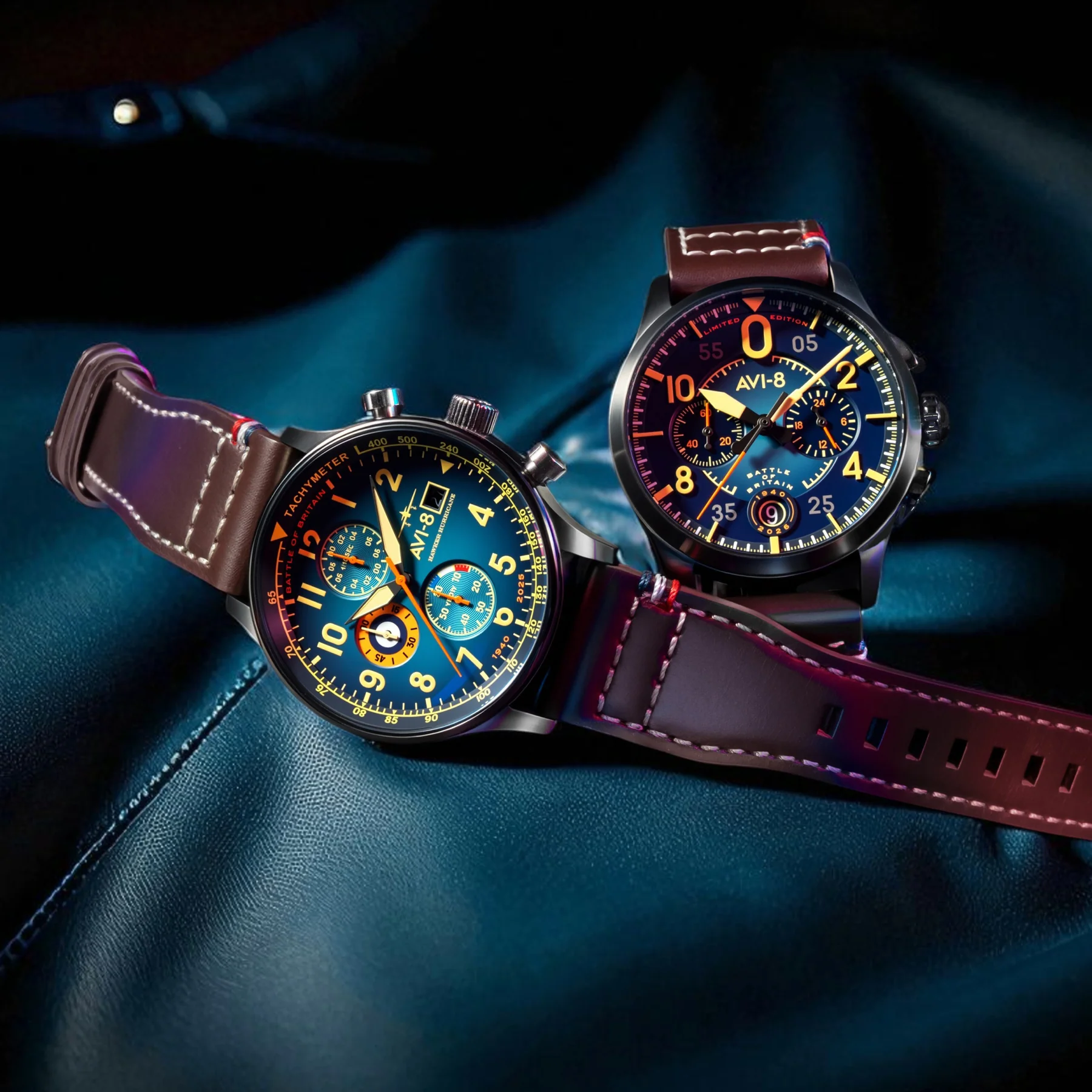 HELLACOPTERS & FLAMING SIDEBURNS カップリング AVI-8 Hawker Hurricane e Spitfire AV-BOB85-SETA – Edição Limitada