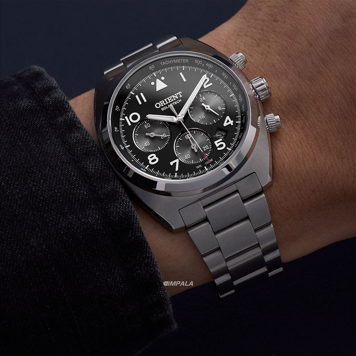 Orient Solartech MBSSC297 P2SX – Cronógrafo solar 40 mm 10 ATM