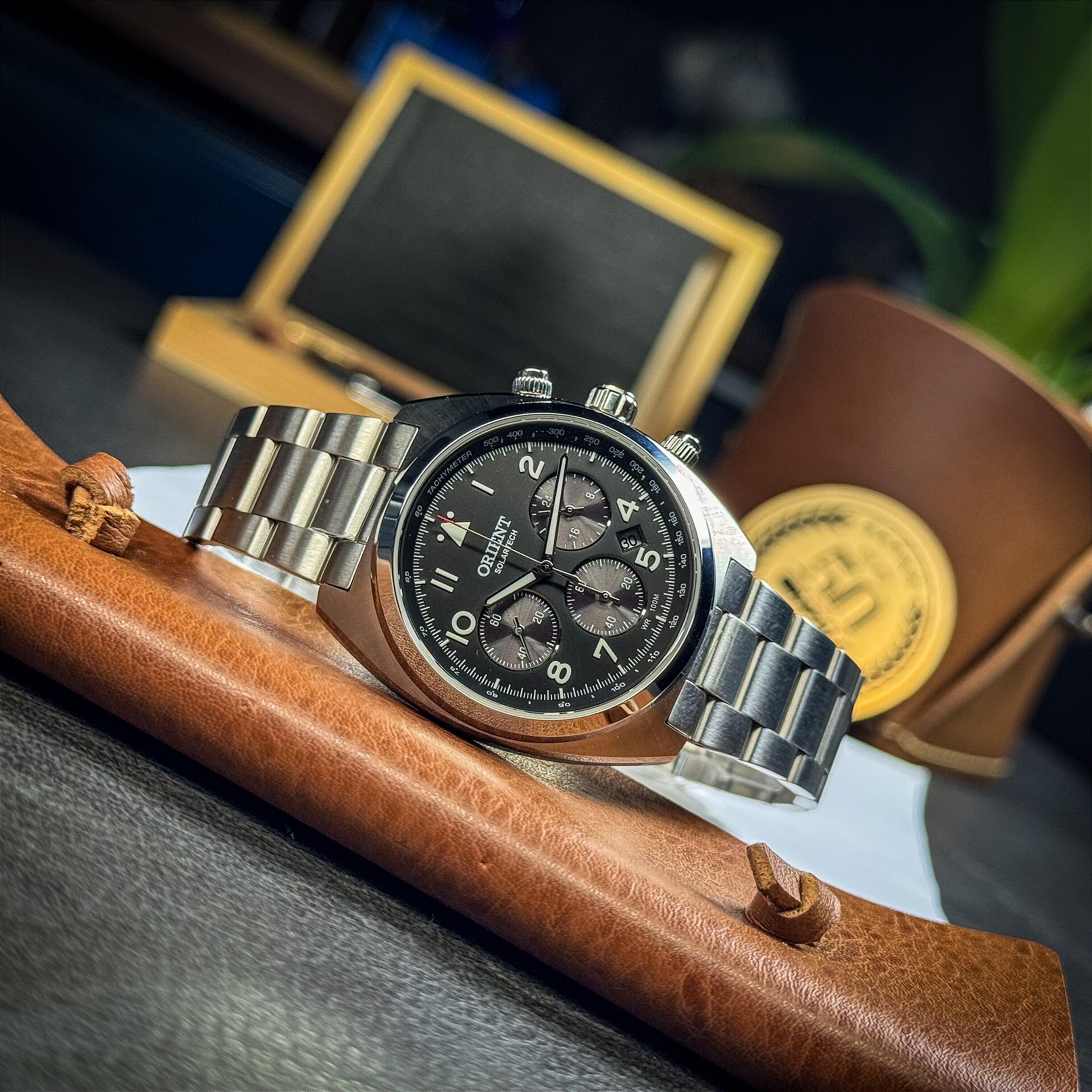 Orient Solartech MBSSC297 P2SX – Cronógrafo solar 40 mm 10 ATM