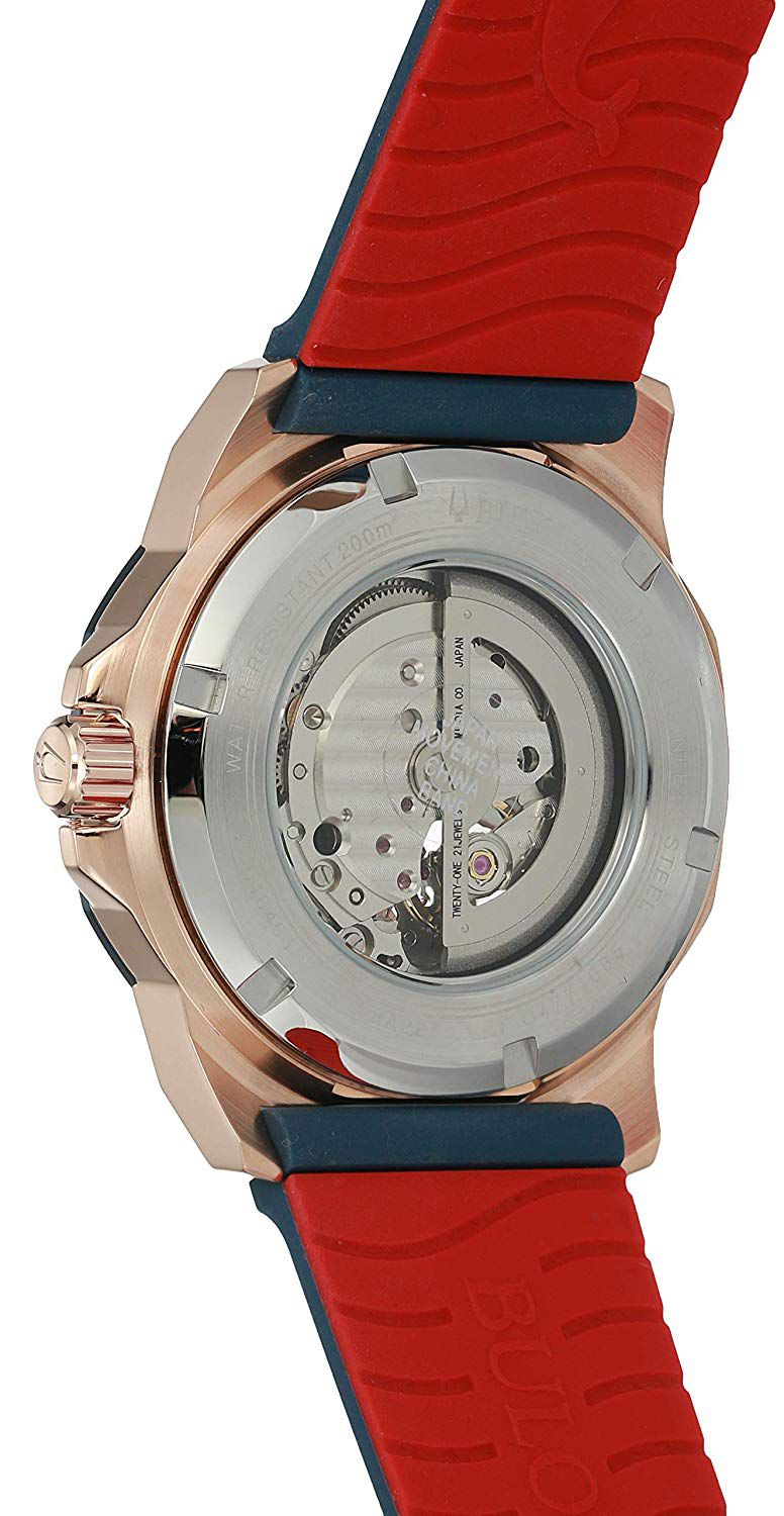 Bulova 98A227 – Marine Star automático azul 200M - Relojoaria