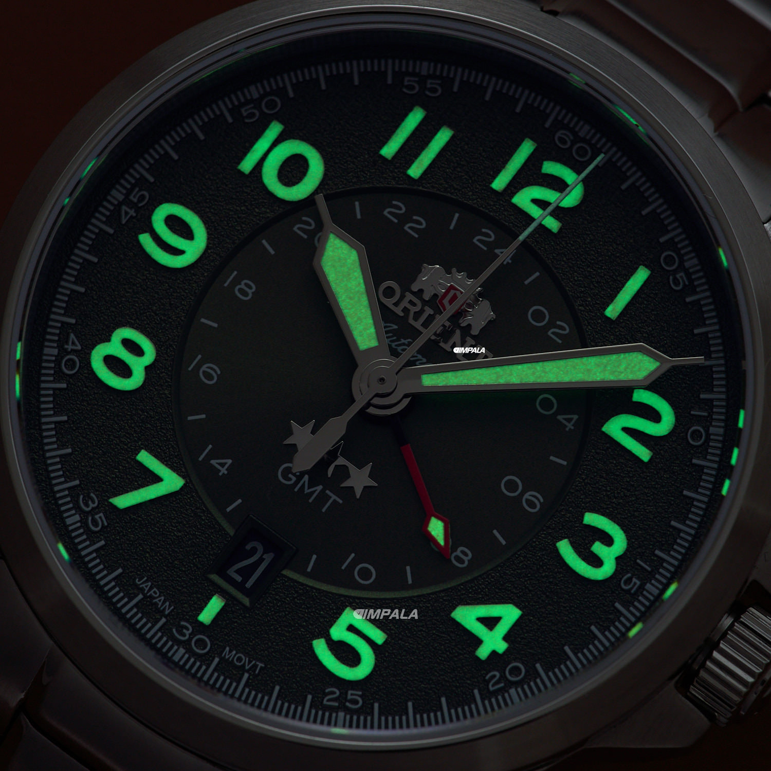 Orient 3 Stars GMT NH3SS017 E2SX – Elegância com segundo fuso