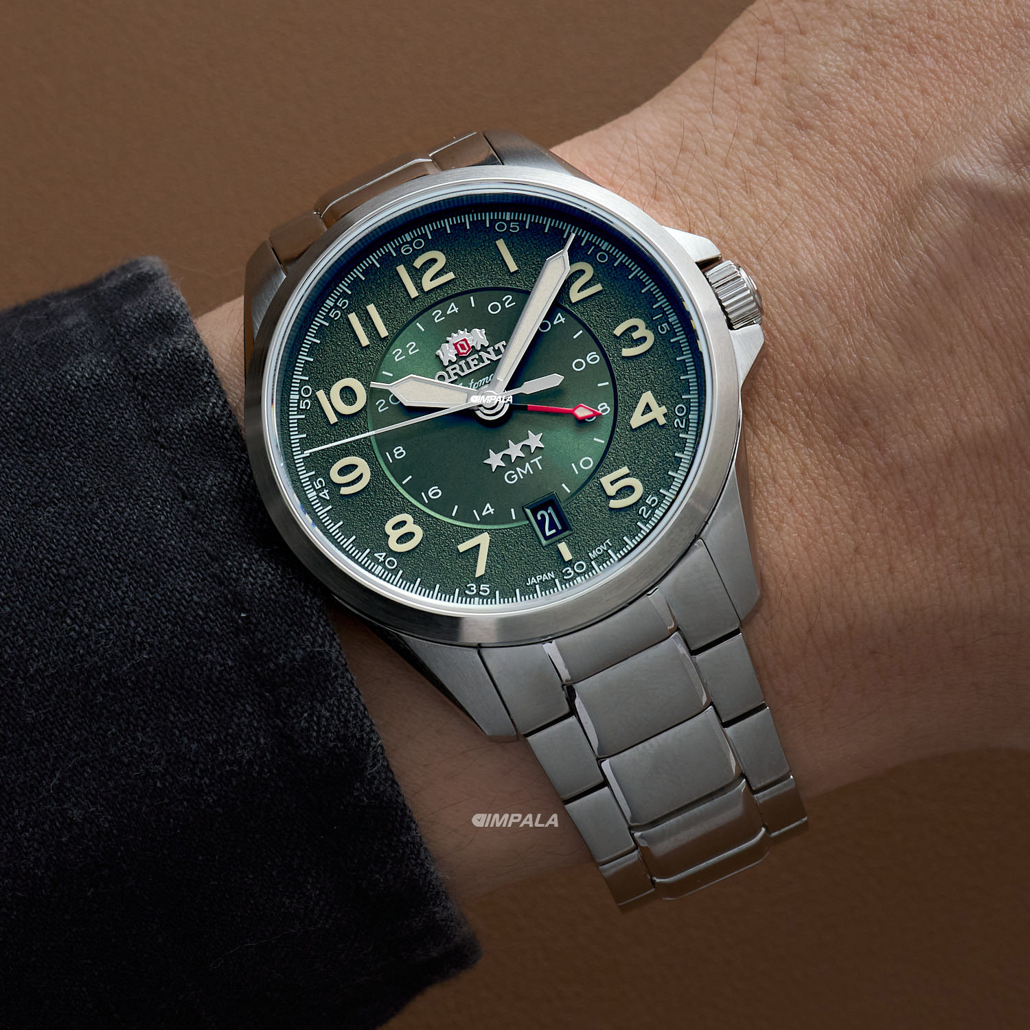 その他 RT-136117 Orient 3 Stars GMT NH3SS017 E2SX – Elegância com segundo fuso