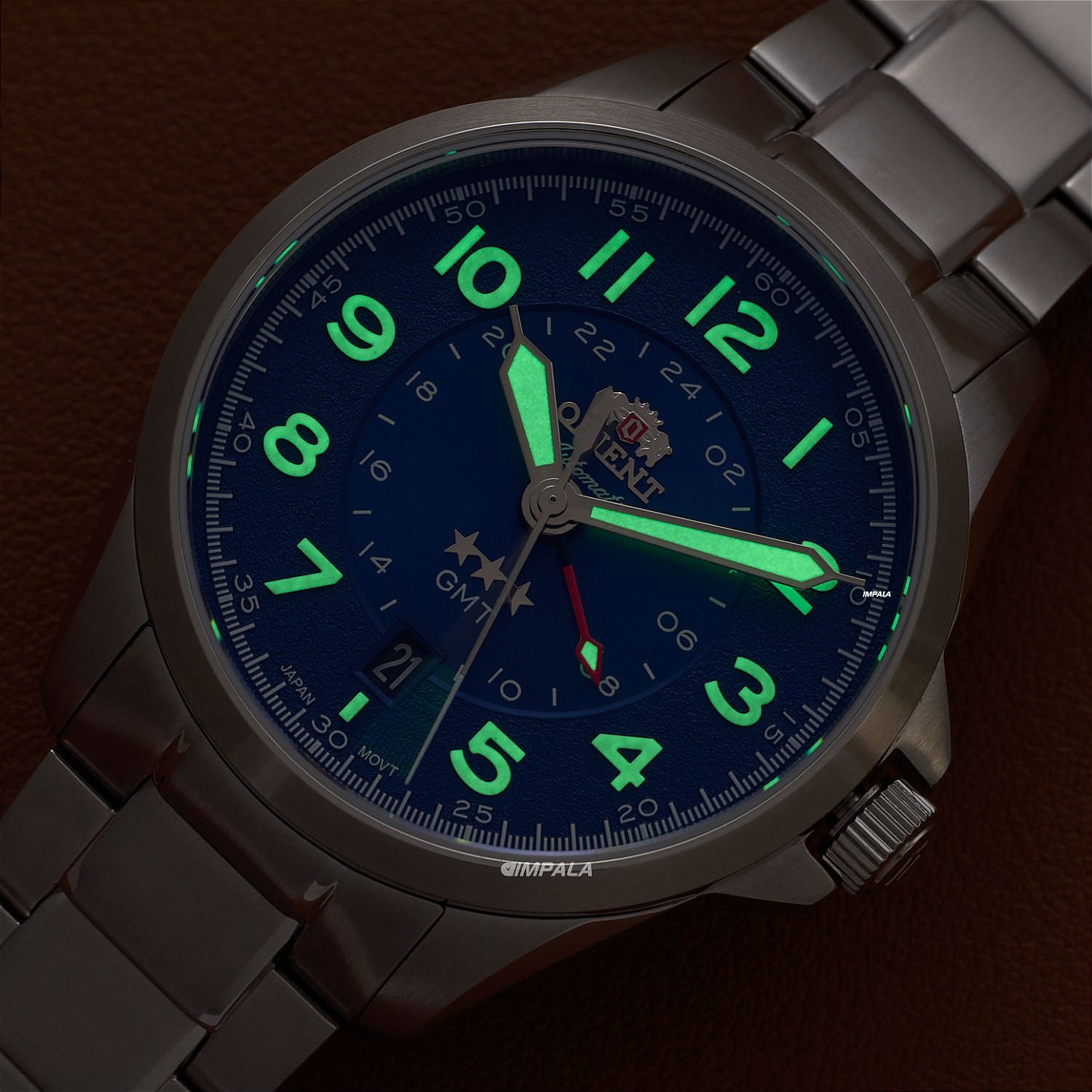 Orient 3 Stars GMT NH3SS017 D2SX – Elegância com segundo fuso