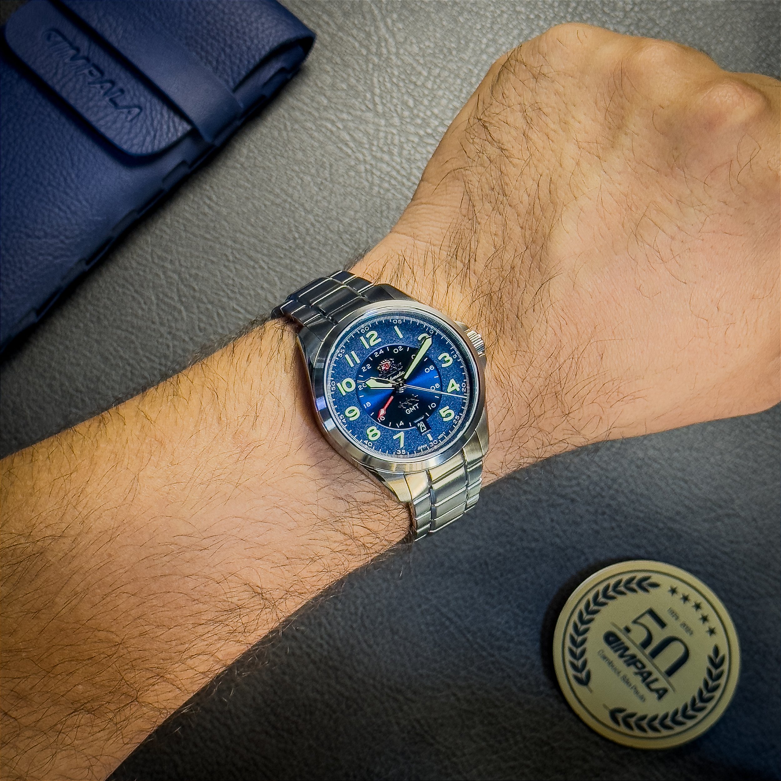 Orient 3 Stars GMT NH3SS017 D2SX – Elegância com segundo fuso