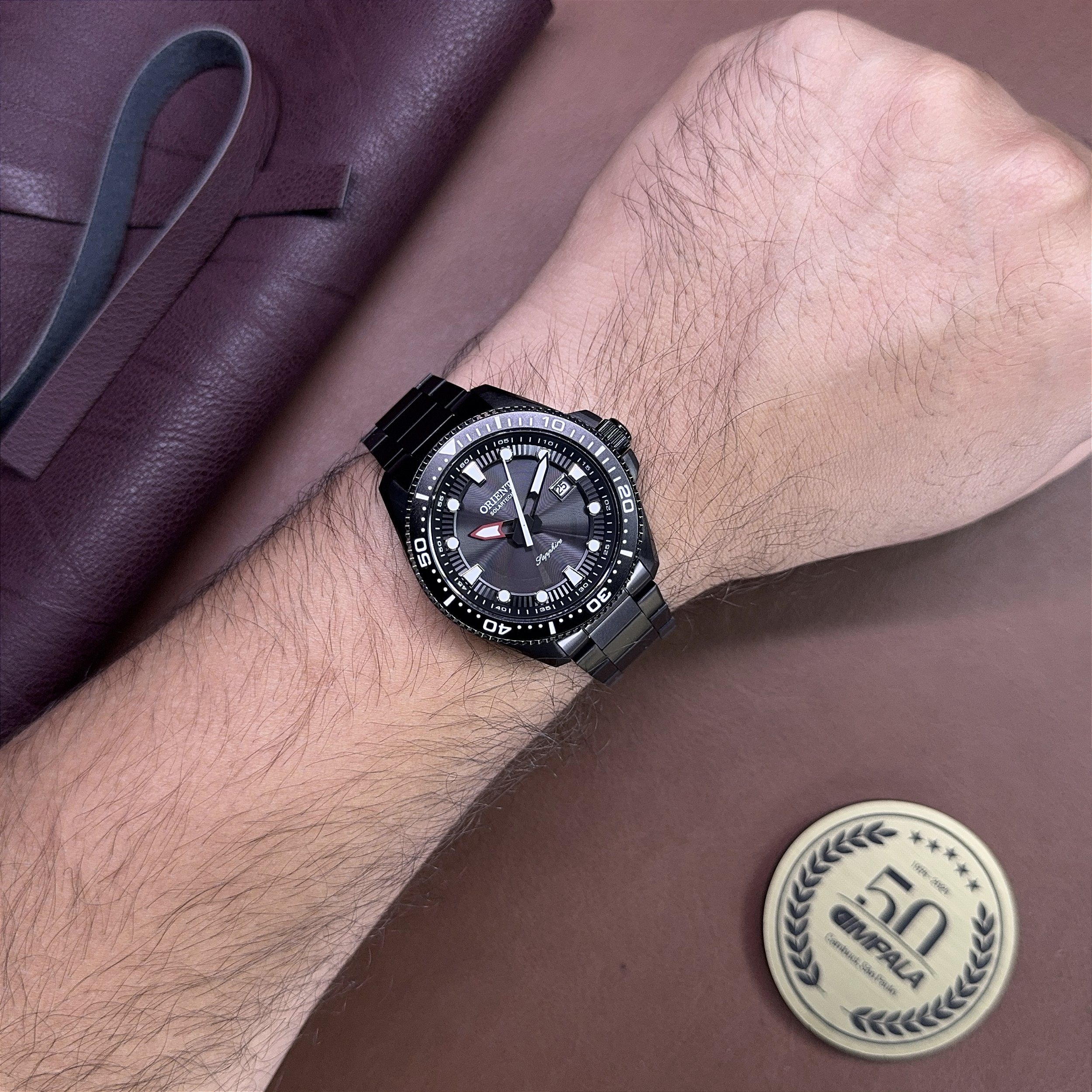 Orient Solartech Elite Sea MPSS1062 G1PX com tratamento IP black