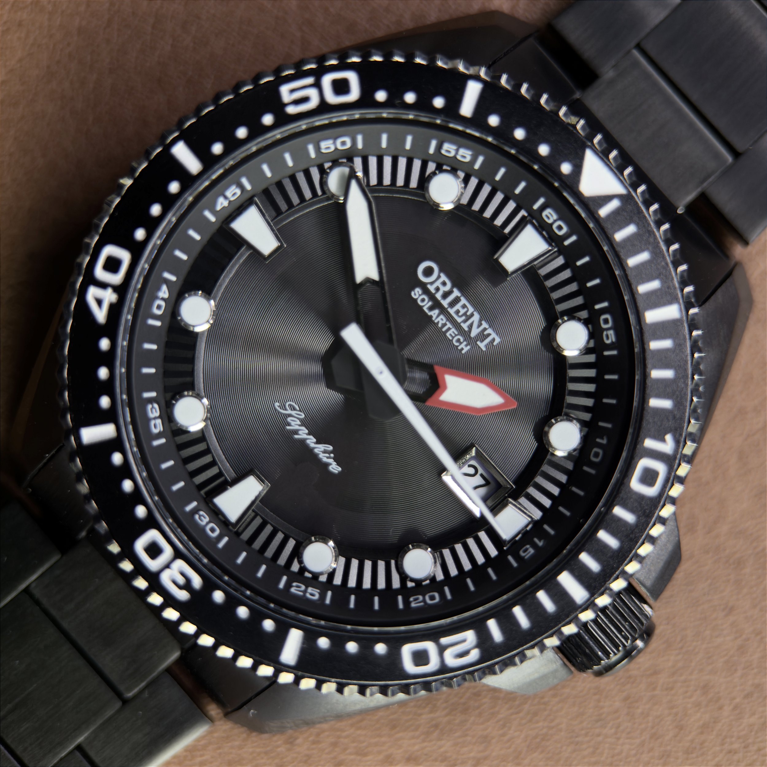 Orient Solartech Elite Sea MPSS1062 G1PX com tratamento IP black