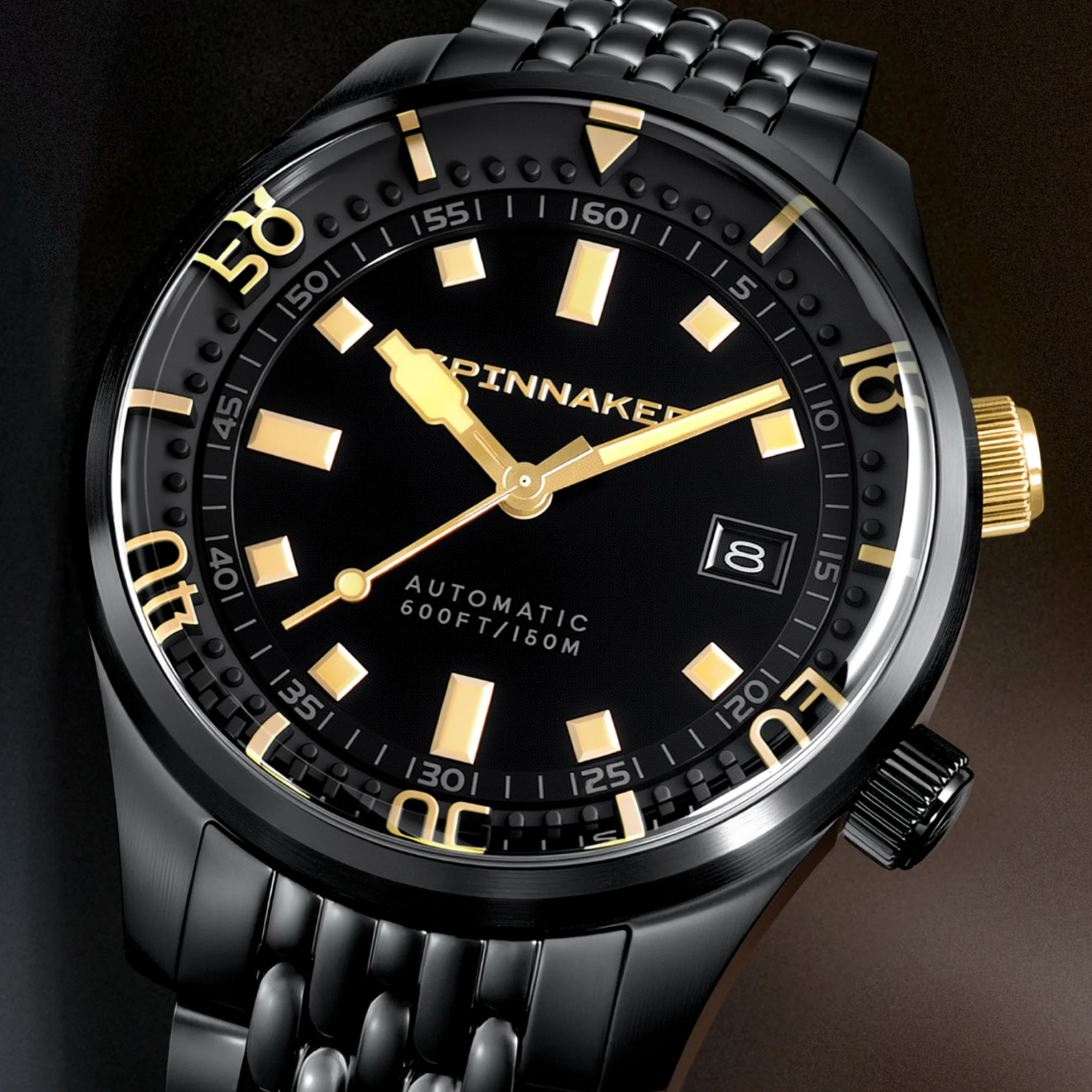 スピニカー ブラッドナー Spinnaker Bradner Noir Radiance SP-5062-44 Automático Safira 18ATM