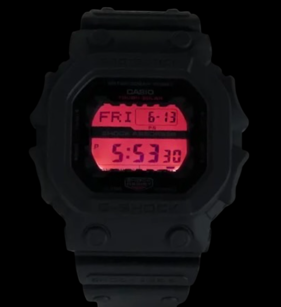 G-Shock GX-56BBR-1DR The King Solar Preto e Vermelho 200m