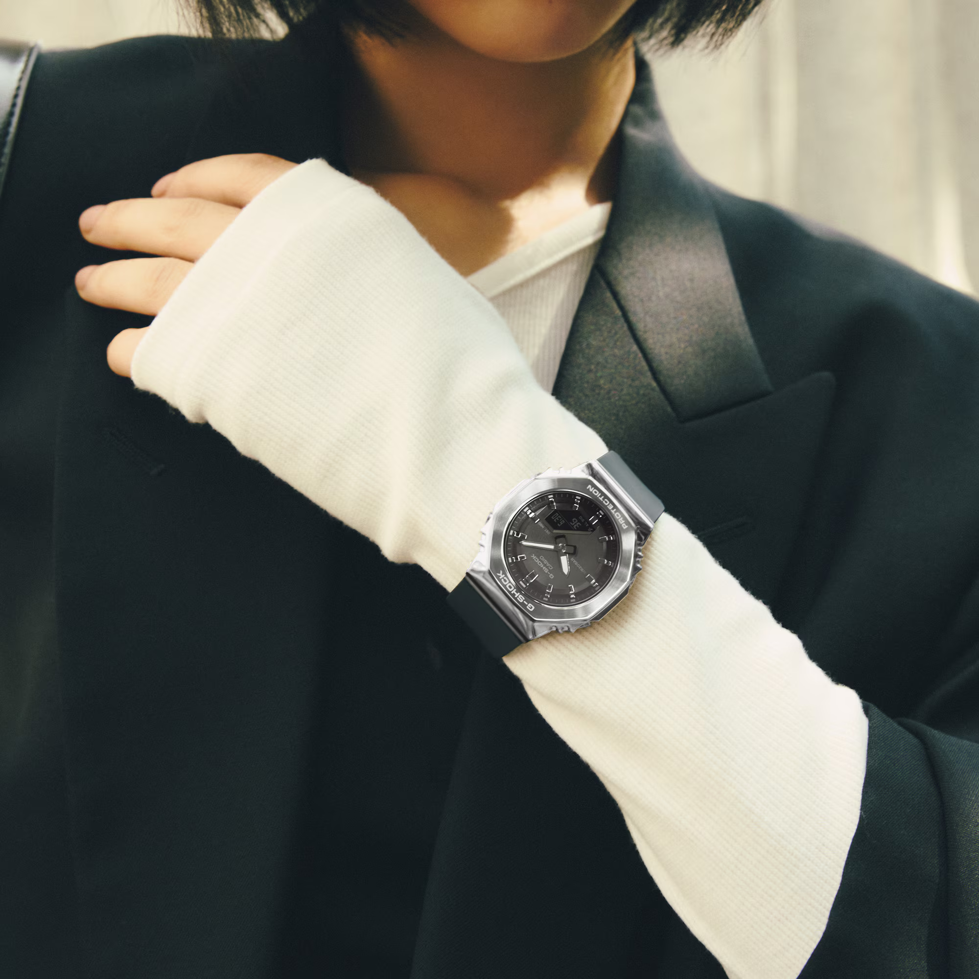 Relógio Casio G-SHOCK GM-S2110-1A1 Preto | Design Octogonal