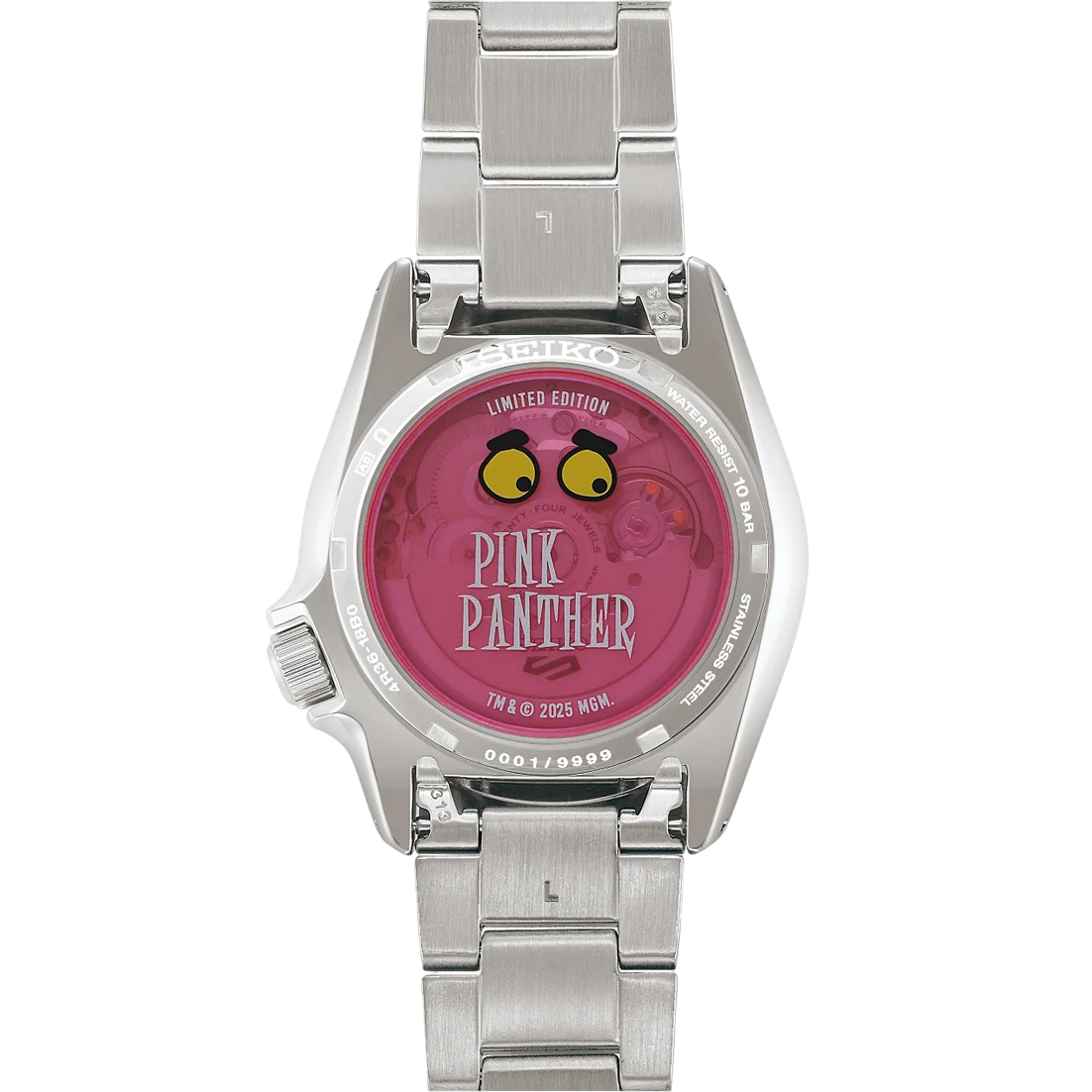Seiko 5 Sports Pantera Cor-de-Rosa SRPM07K1 Edição Limitada