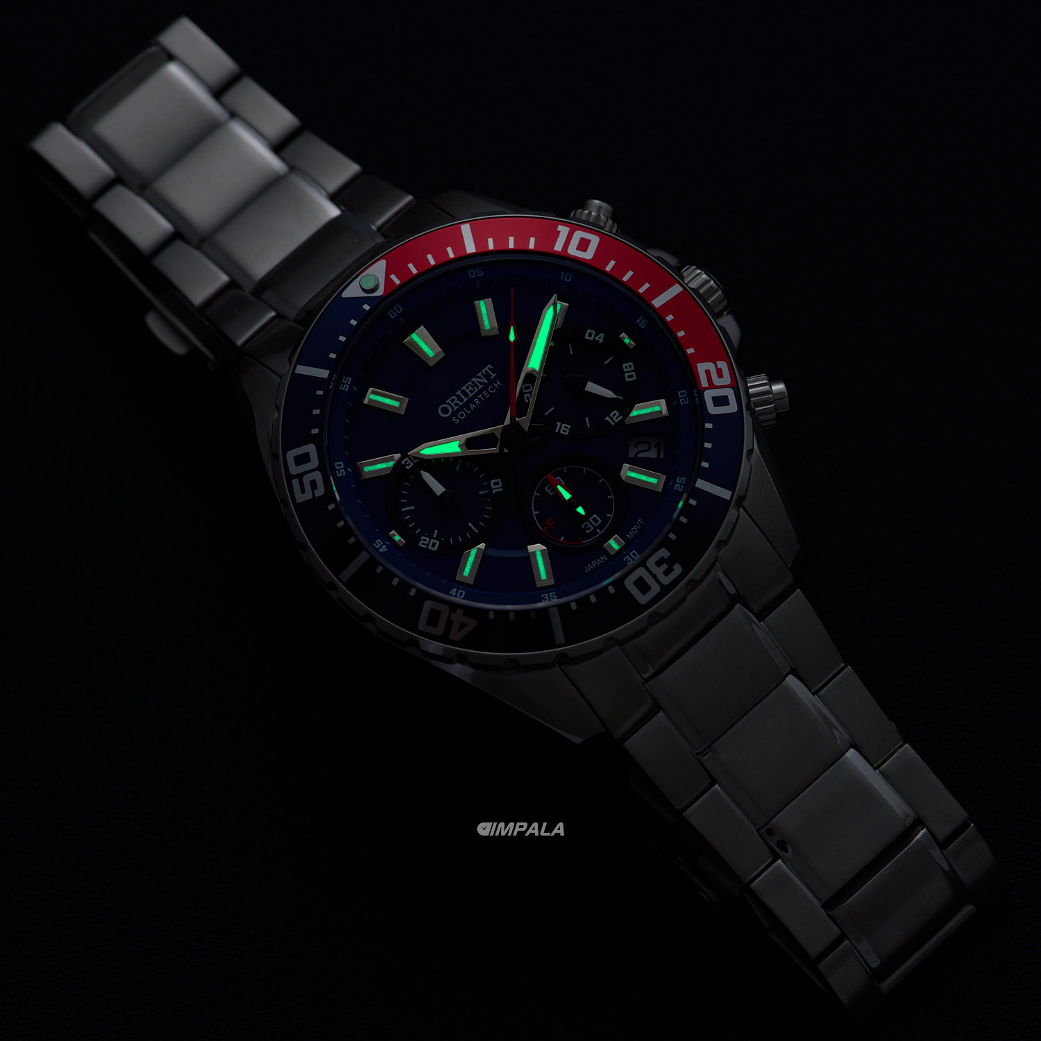 Orient Solartech Azul Cronógrafo MBSSC288 DVSX 43mm - Relojoaria