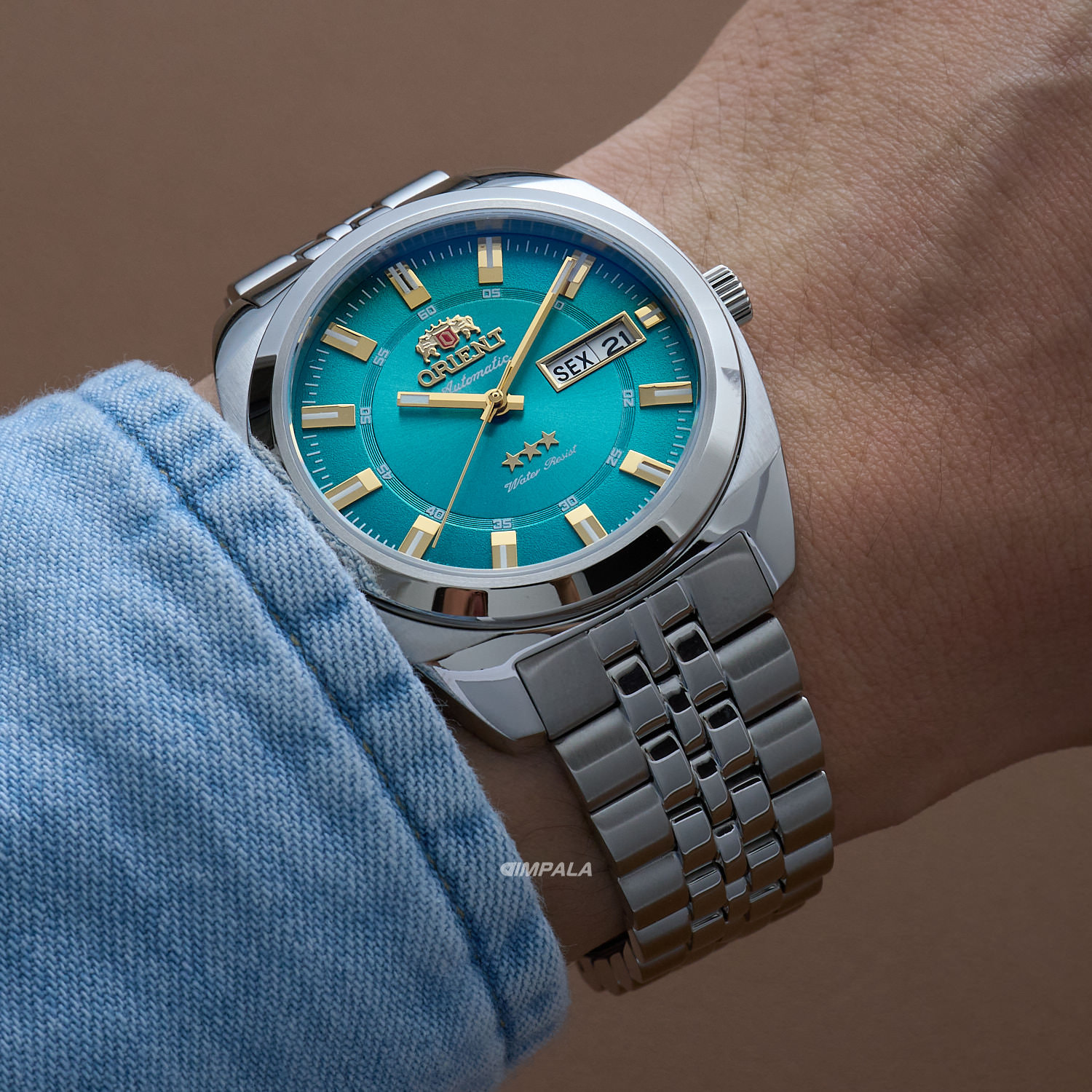 Orient Heritage 3 Estrelas YN6SS005 EKSX Verde Automático