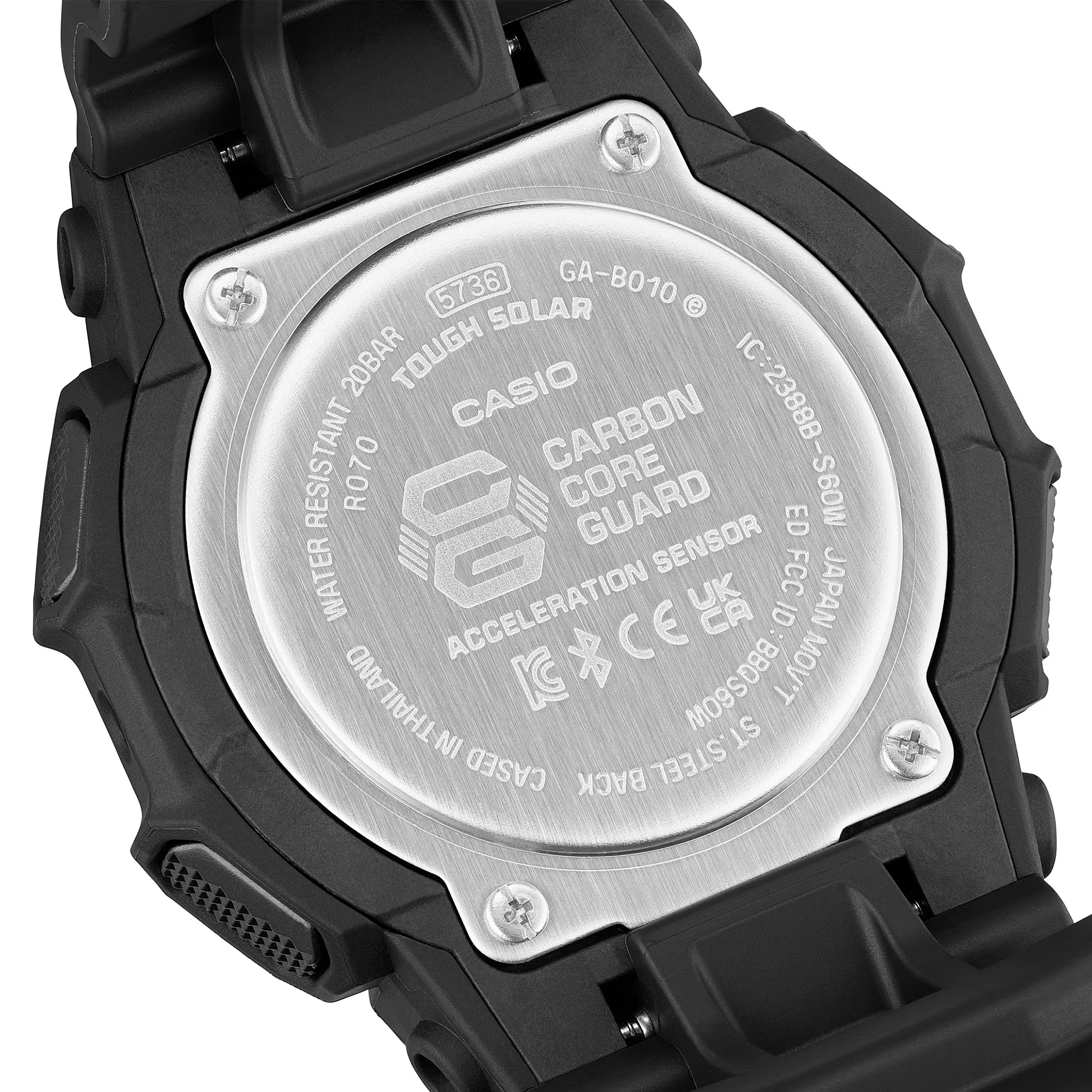 Relógio G-SHOCK GA-B010 Tough Solar Bluetooth Contador de Passos