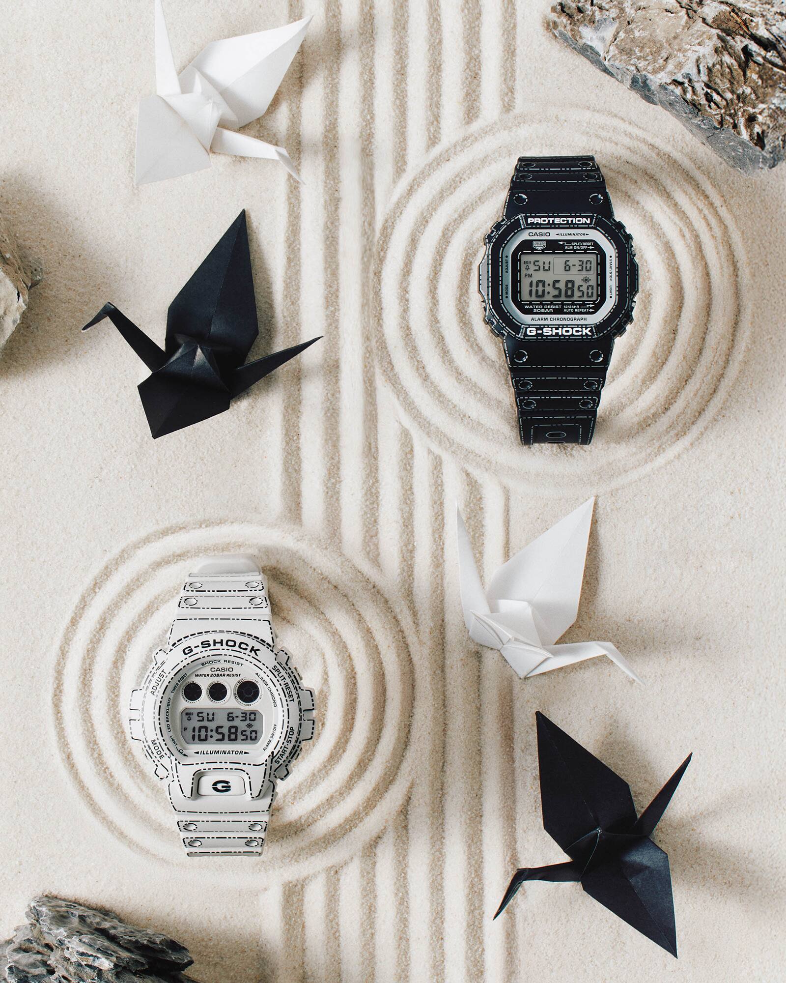 Relógio G-SHOCK DW-5600RGM-1DR Origami Edição Especial Japão