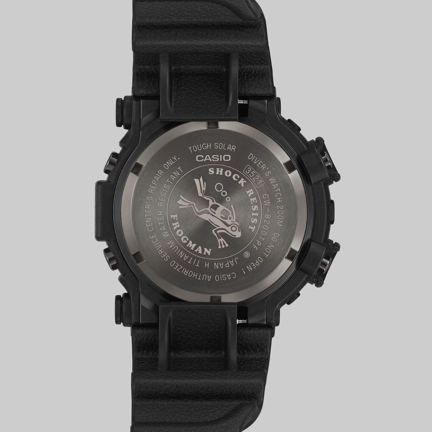 WAMPAM レザーg1 Relógio G-SHOCK FROGMAN GW-8200TPF-1DR Tough Solar Mergulho