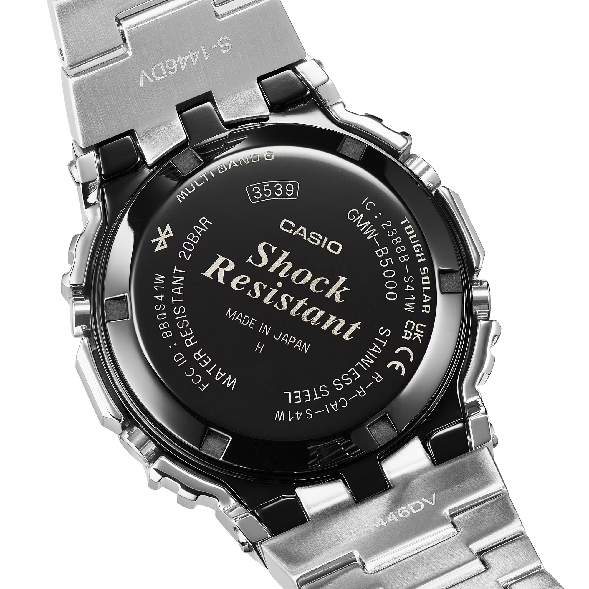 G-Shock Full Metal GMW-B5000BT-1DR – Solar Bluetooth Aço 20ATM