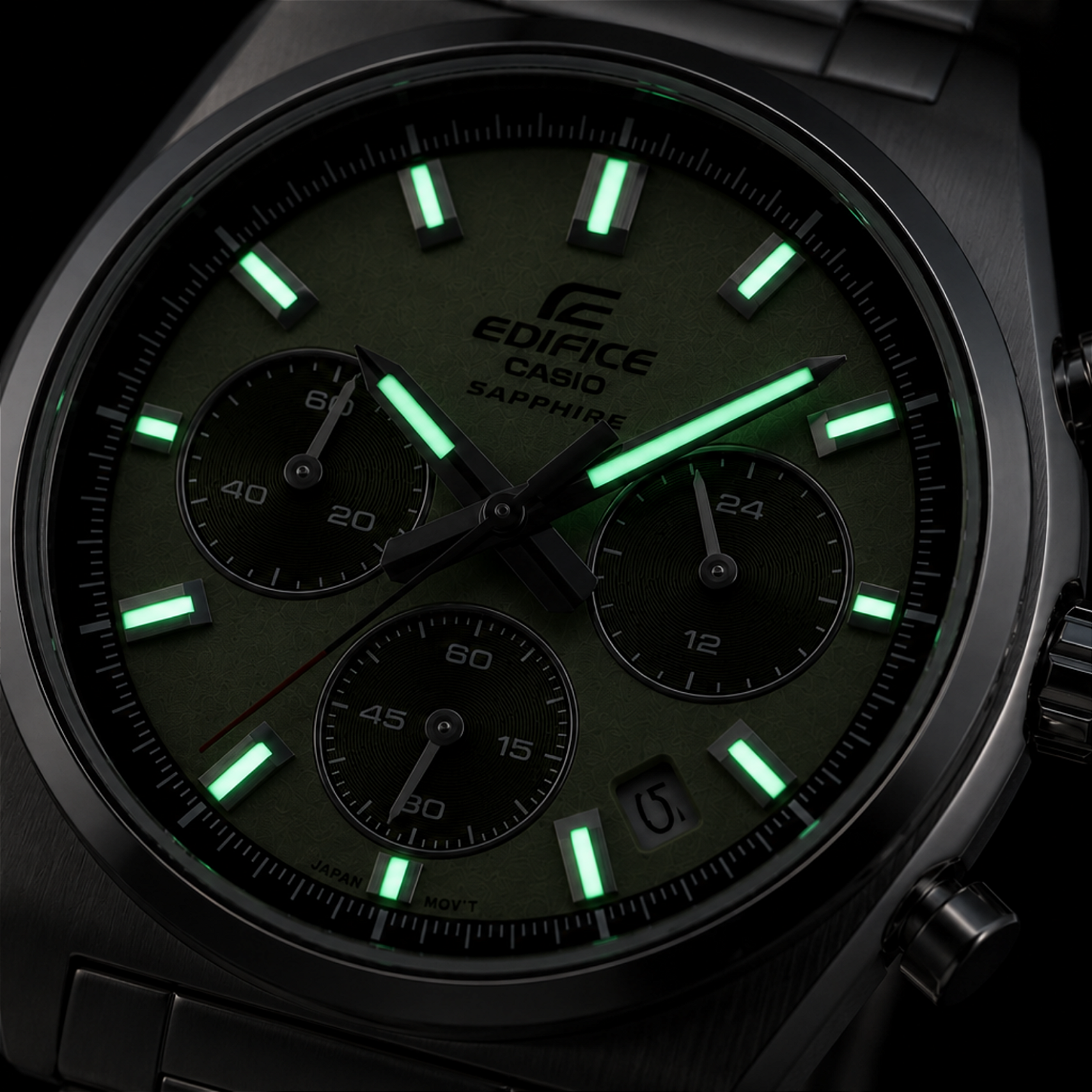 Relógio Casio Edifice EFB-730D-3AVUDF – Cronógrafo Quartzo Aço
