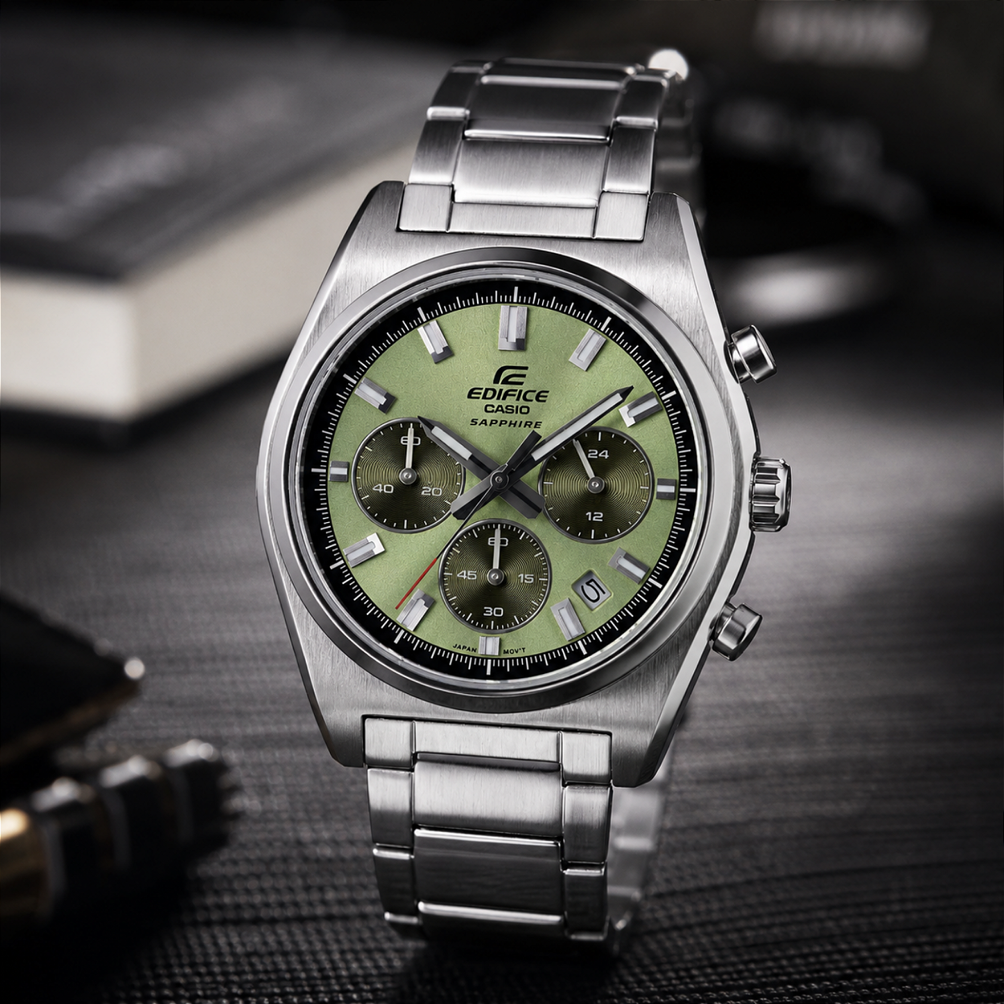 Relógio Casio Edifice EFB-730D-3AVUDF – Cronógrafo Quartzo Aço