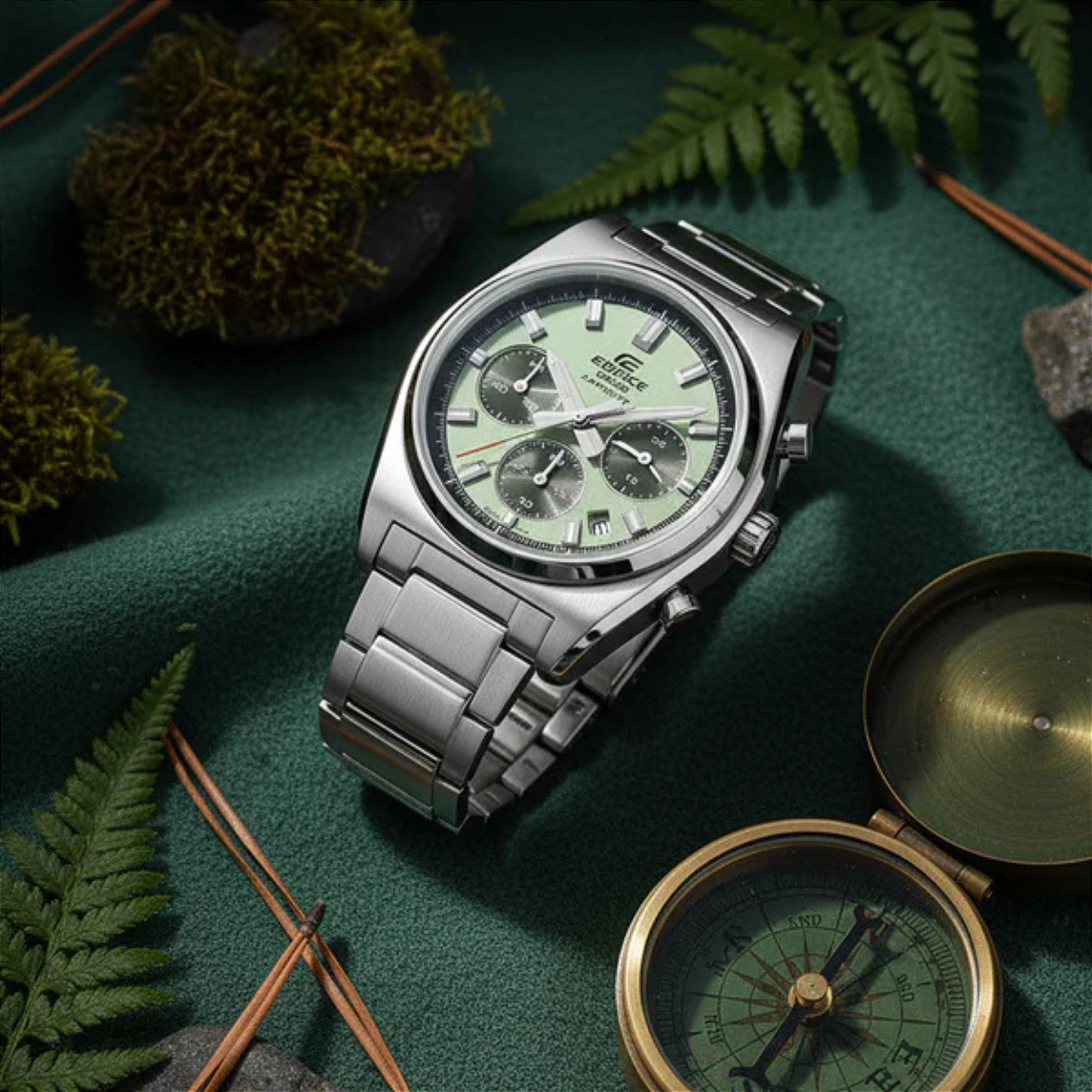 Relógio Casio Edifice EFB-730D-3AVUDF – Cronógrafo Quartzo Aço