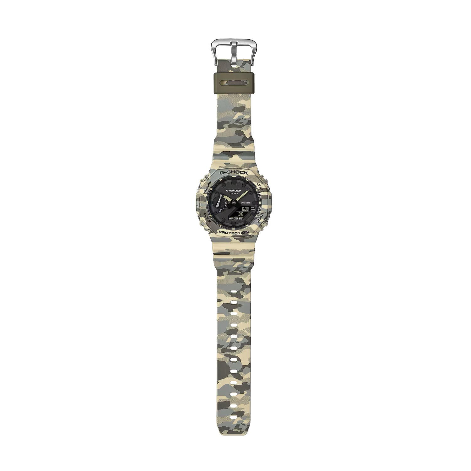 Relógio G-Shock GA-2100CM-5A Camuflado Octogonal Urbano