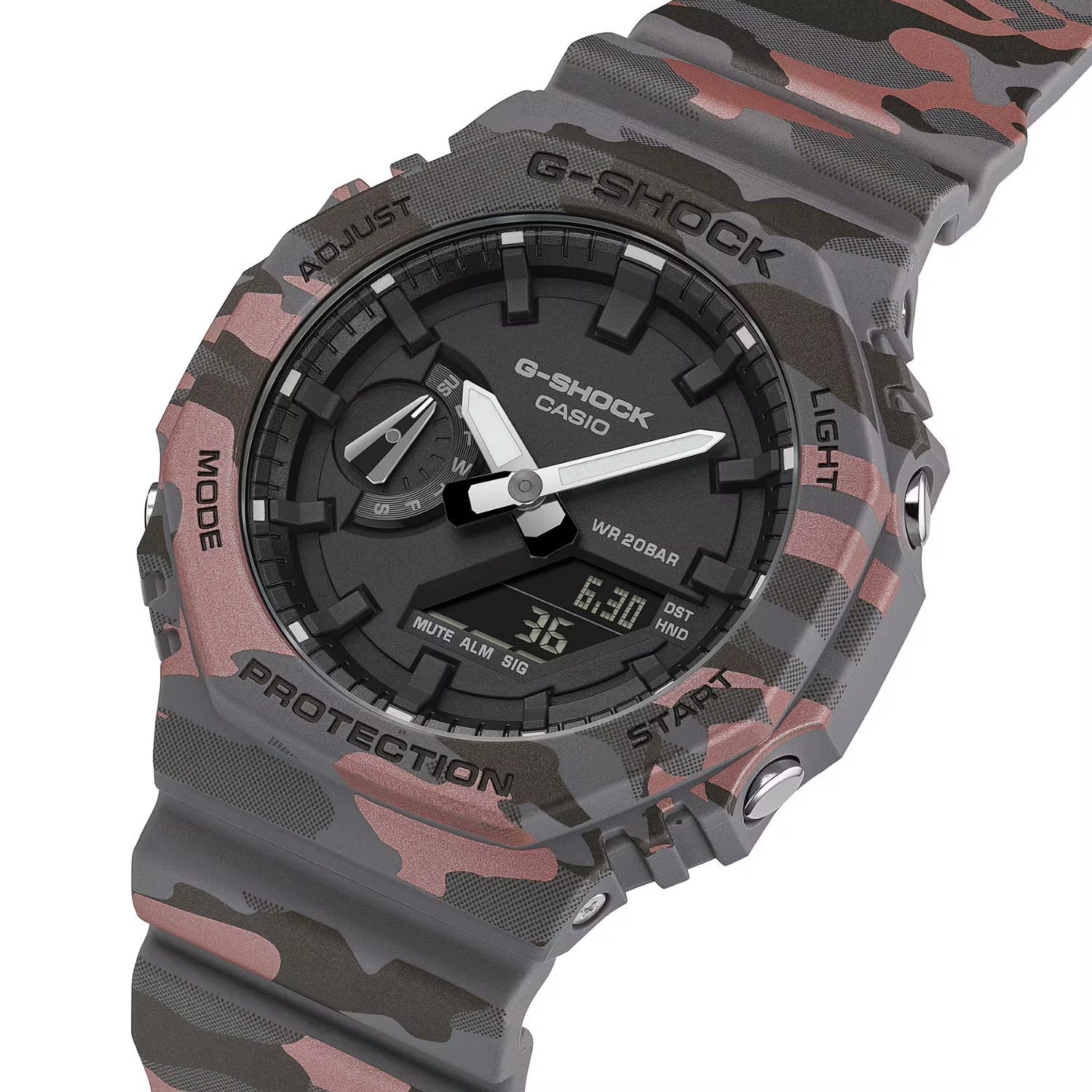 Relógio G-Shock GA-2100CM-8A Camuflado Octogonal Urbano