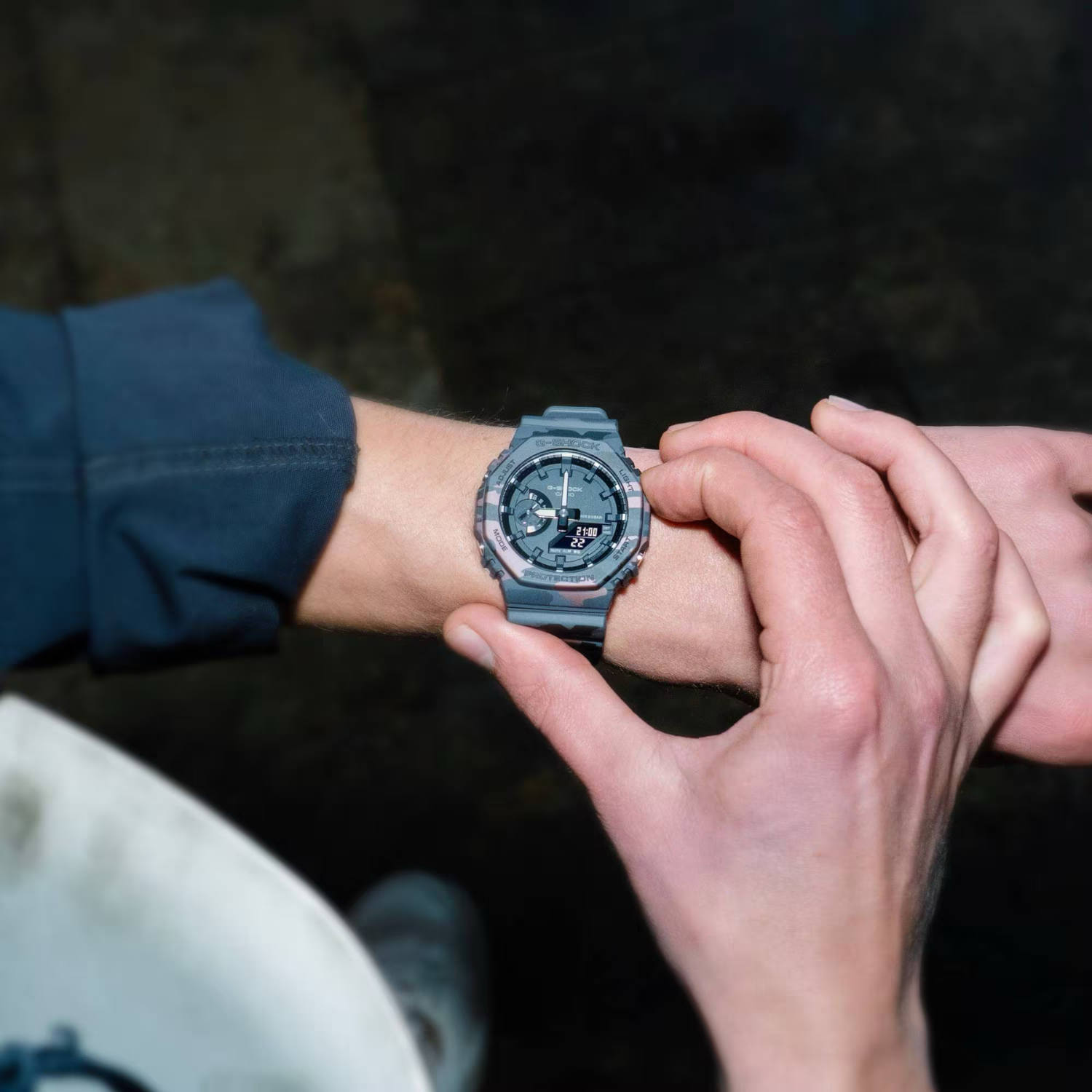 Relógio G-Shock GA-2100CM-8A Camuflado Octogonal Urbano