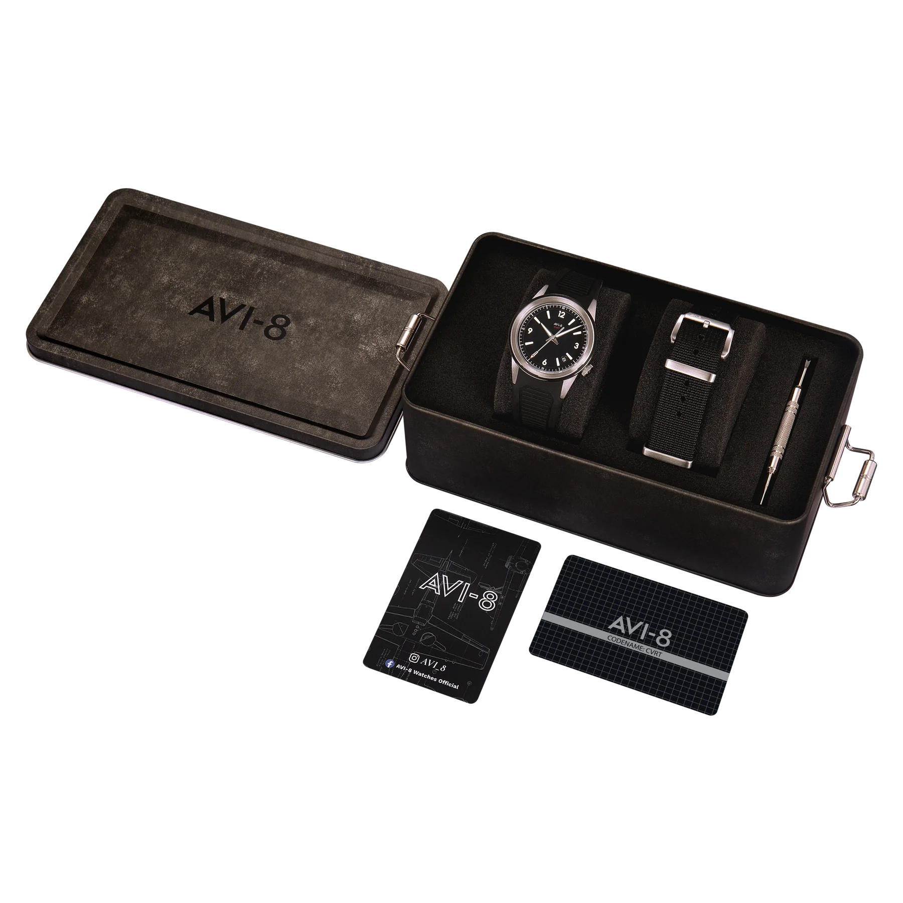 AVI-8 CVRT 3775A Night Shadow AV-4141-01 Automático - Relojoaria