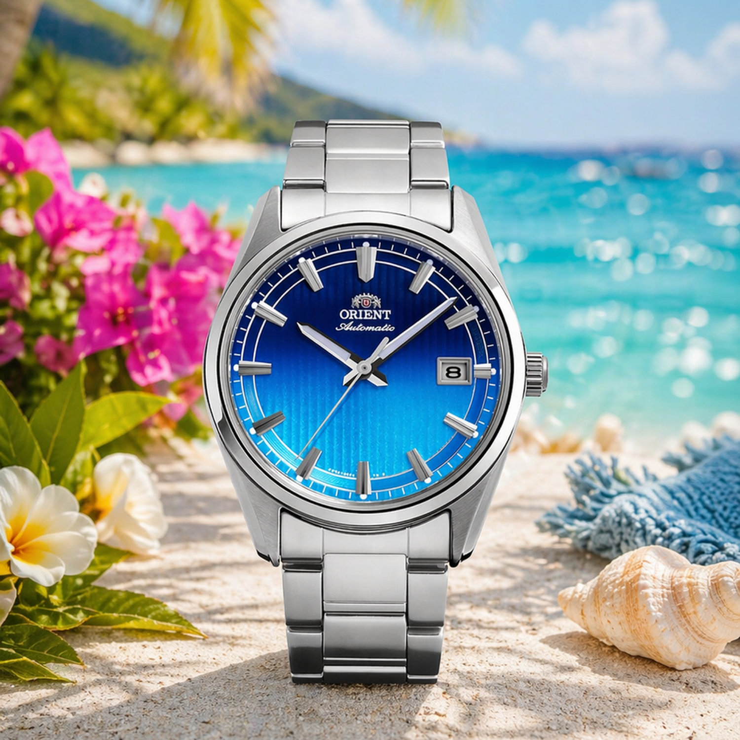 Relógio Orient Contemporary RA-AC0R09L30B – Automático Azul 38,5