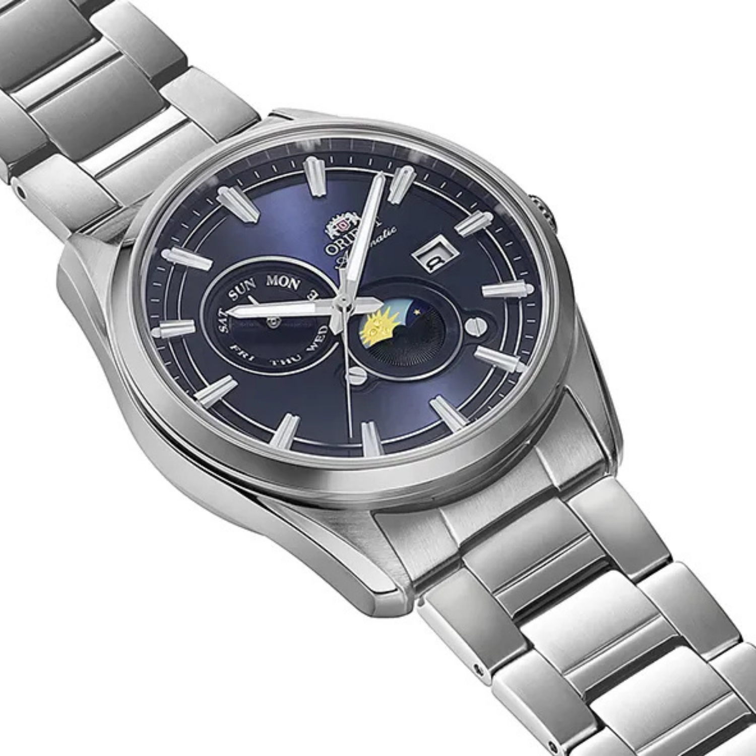 Orient Sun & Moon RA-AK0315L30B – Automático Safira Azul 41mm