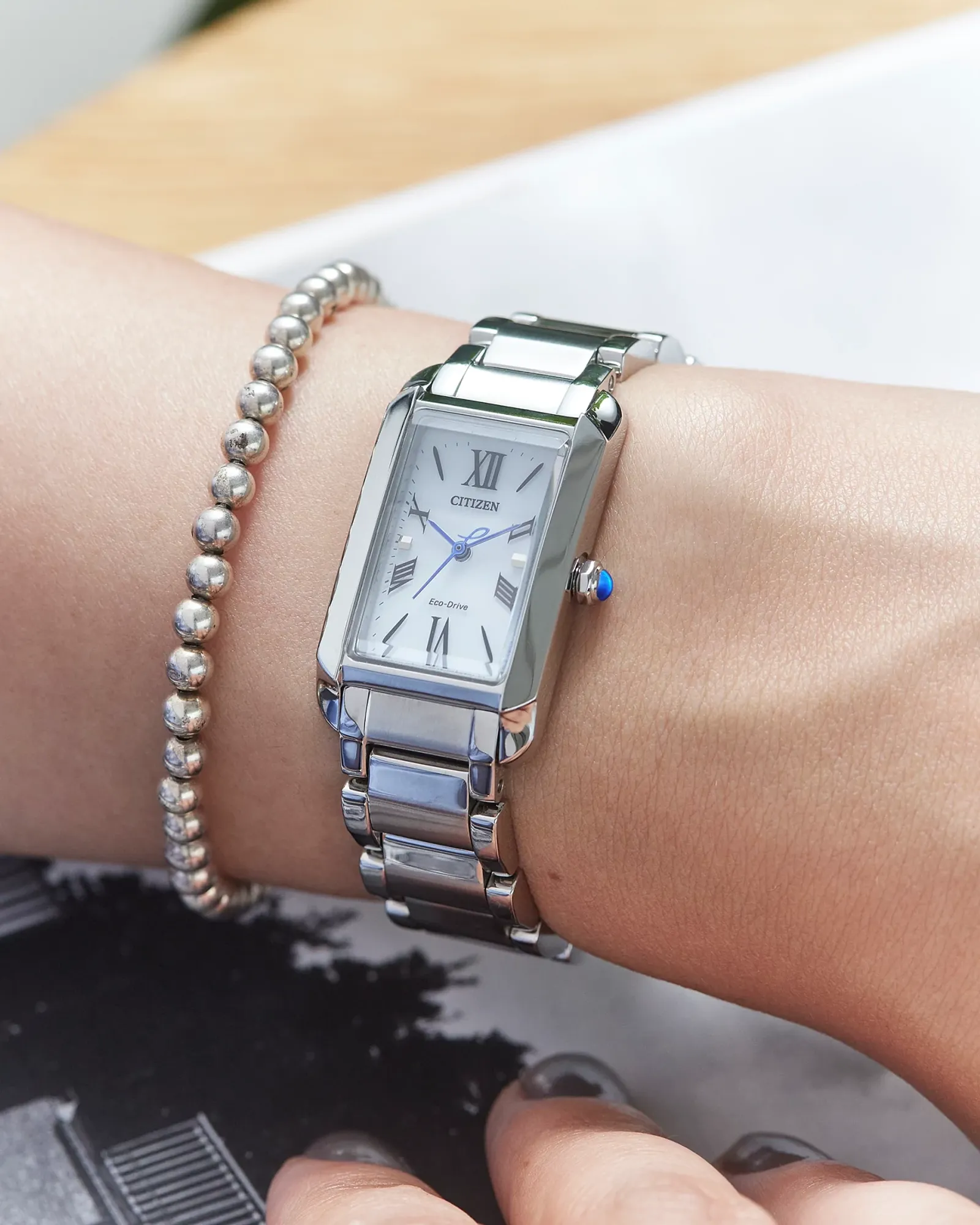 Relógio Citizen L Bianca EW5620-55A – Eco-Drive Aço 19 mm