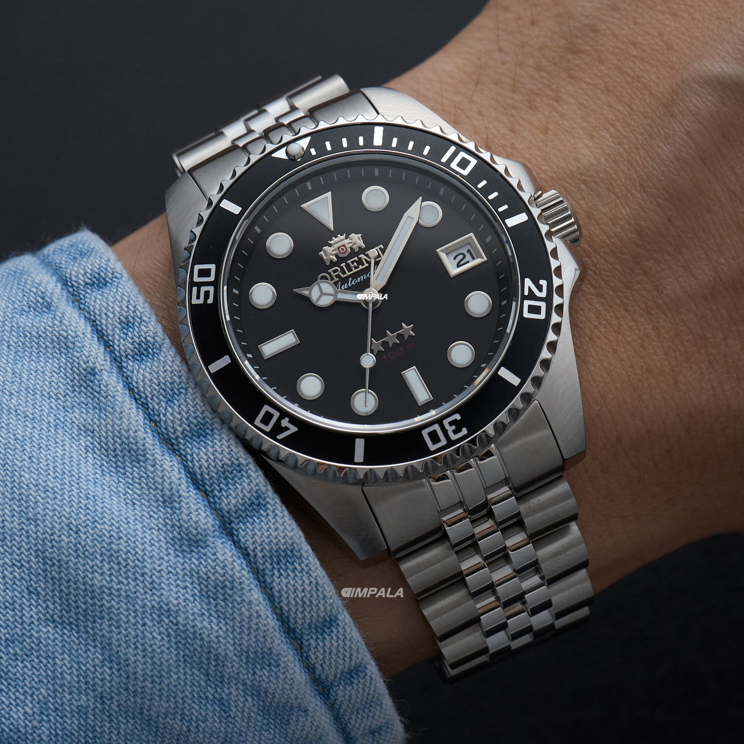 Orient Submariner YN6SS023 P1SX Automático Preto 39 mm 100M