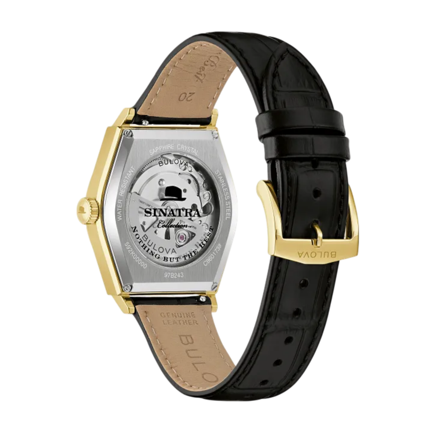 Relógio Bulova Frank Sinatra 97B243 Automático Open Heart
