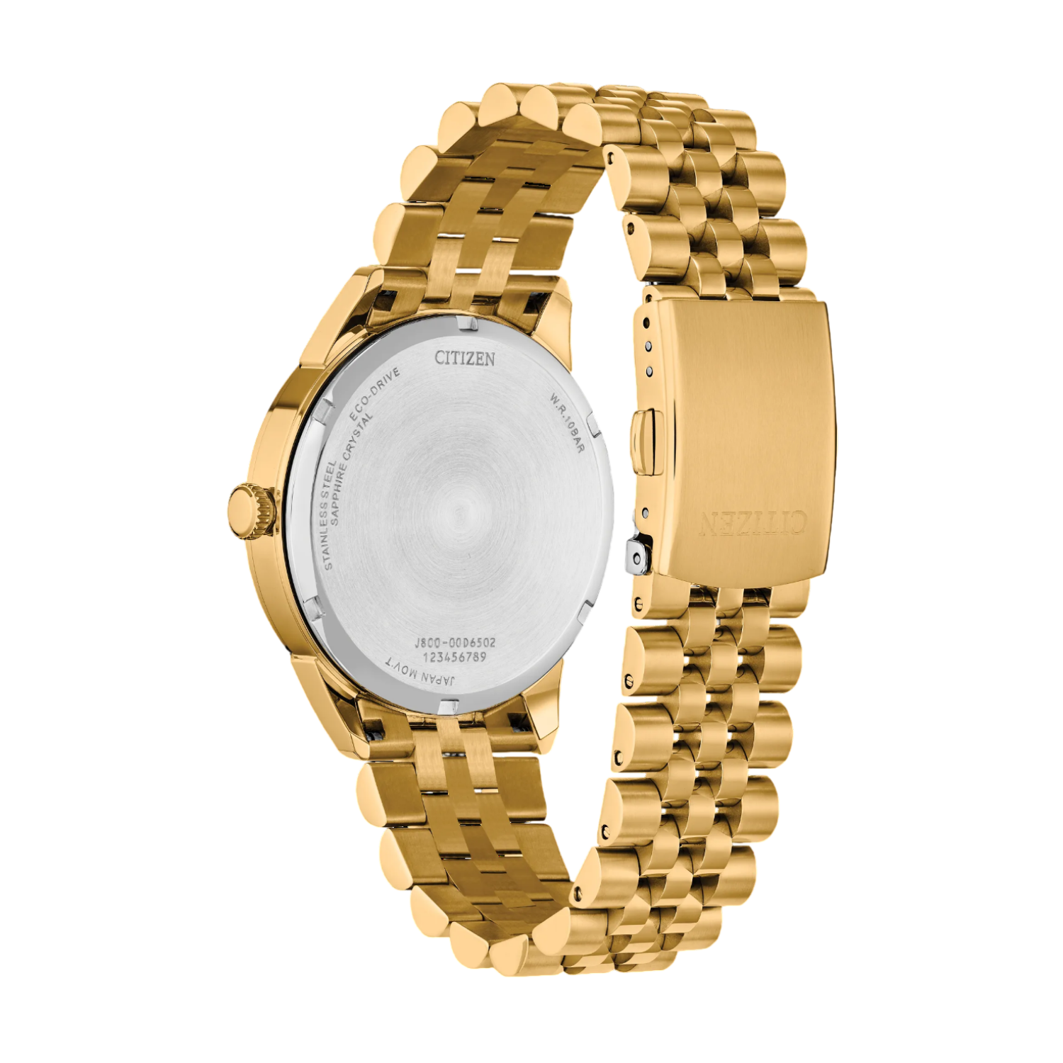 シャネラー Relógio Citizen Rolan Eco-Drive AW0152-58H Aço Dourado Cinza