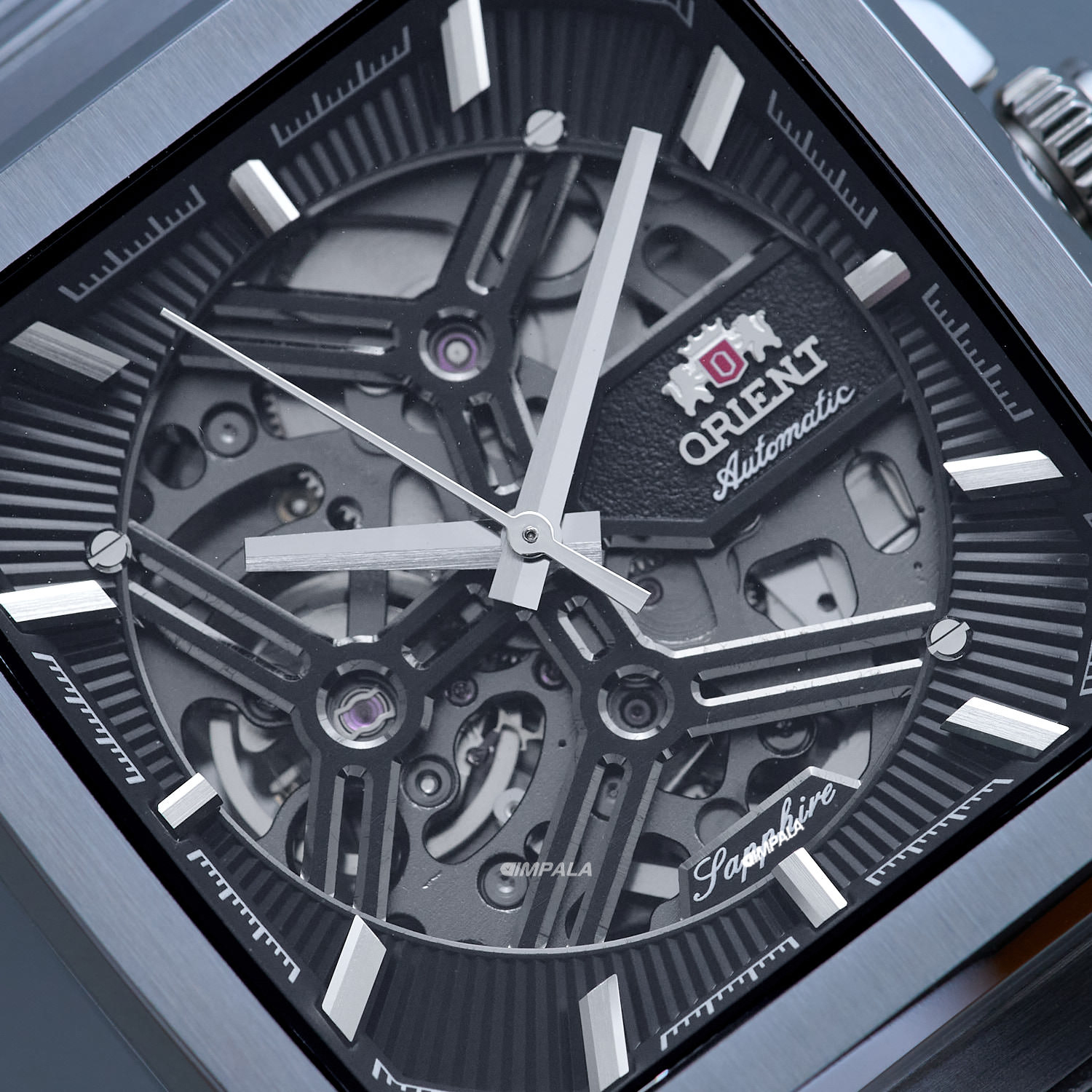 Relógio Orient Skeleton Automático NH7SS008-G1SX Aço Integrado